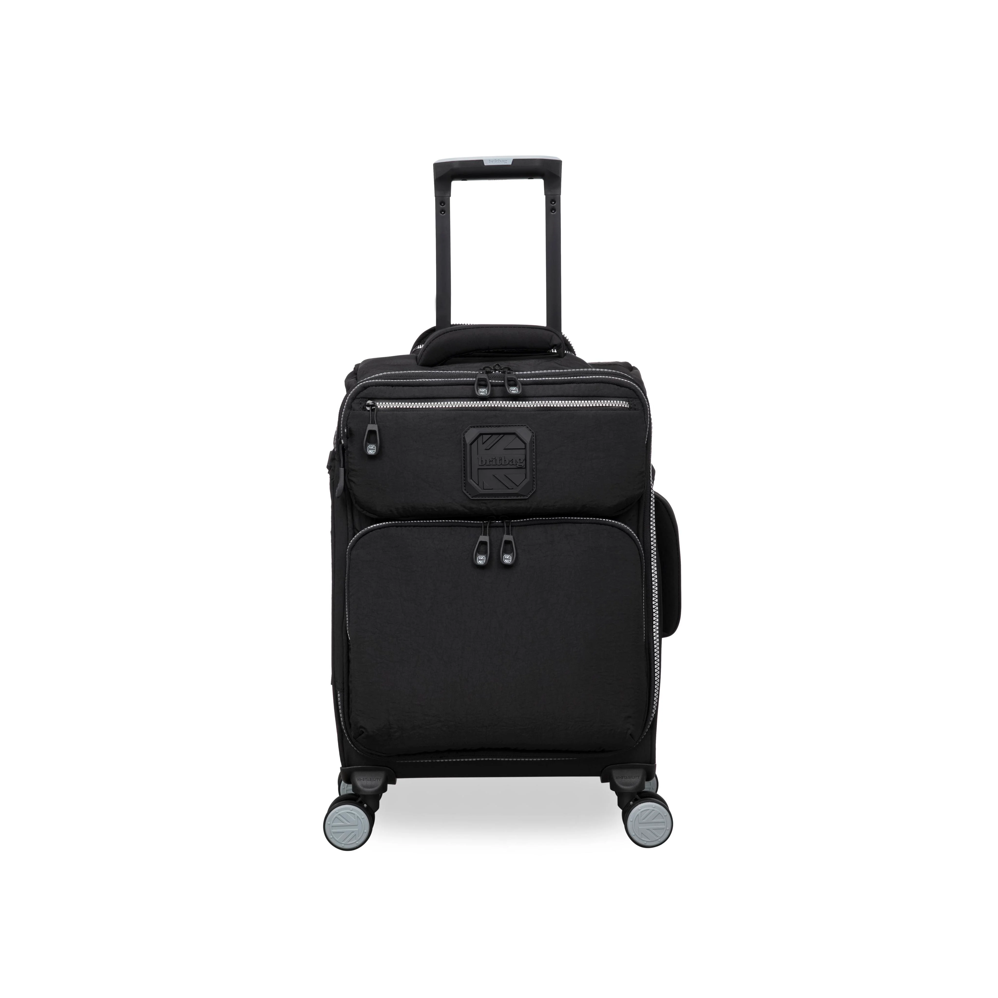 BRITBAG Ashdon 22" Softside Carry-On 8 Wheel Spinner (Black) - Image 4