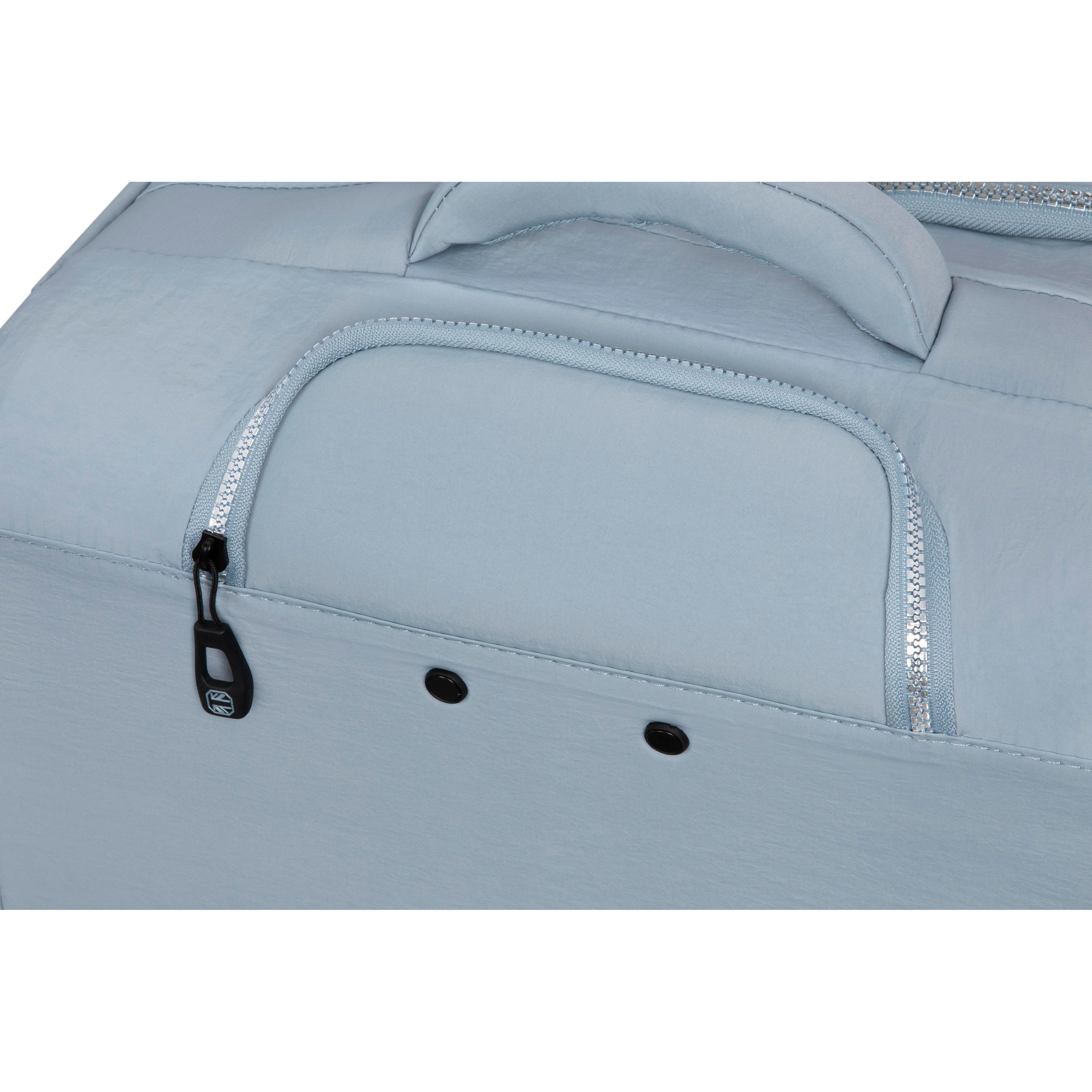 BRITBAG Ashdon 28" Softside Checked 8 Wheel Spinner (Light Blue) - Image 5