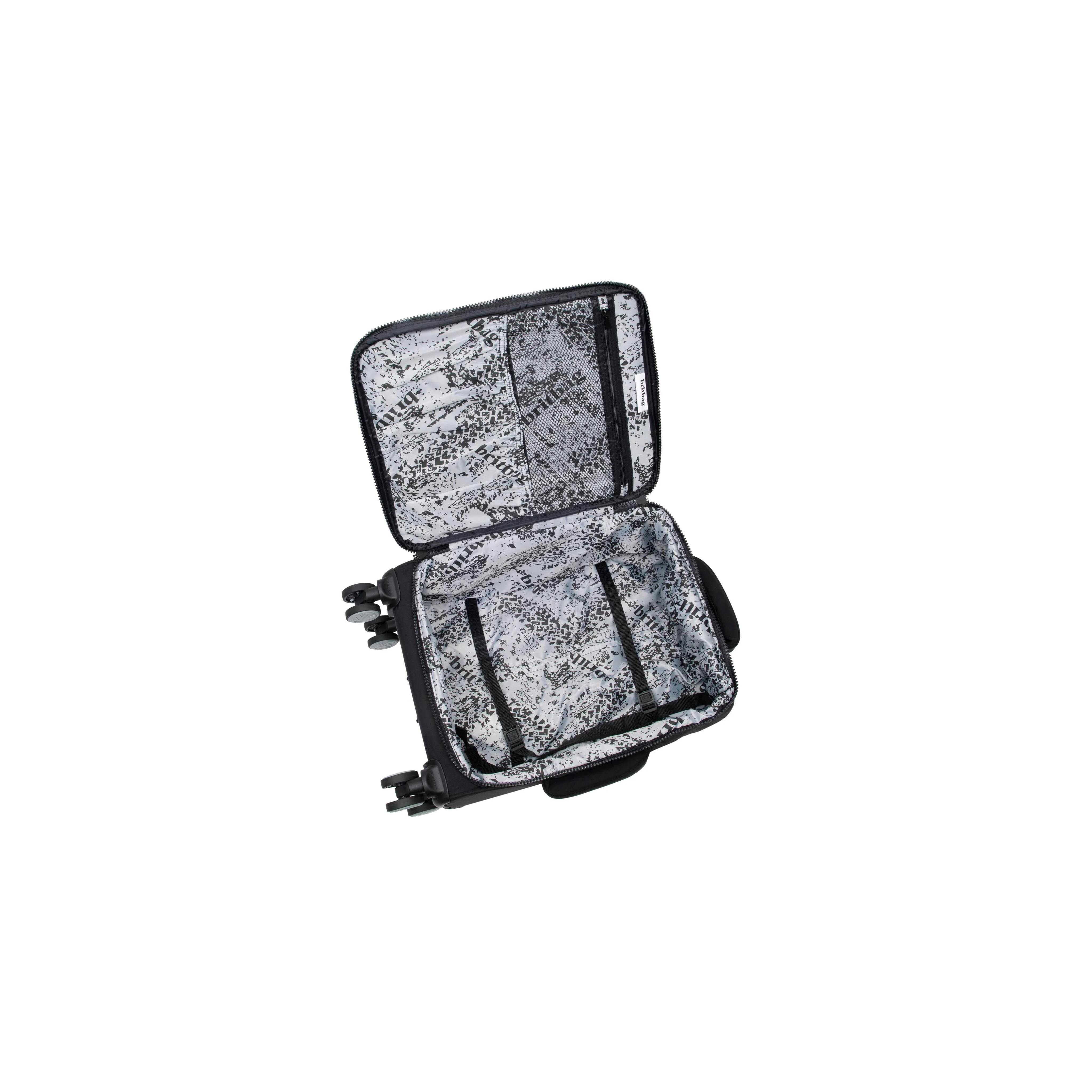 BRITBAG Ashdon 3 Piece Softside 8 Wheel Spinner Set (Black） - Image 15