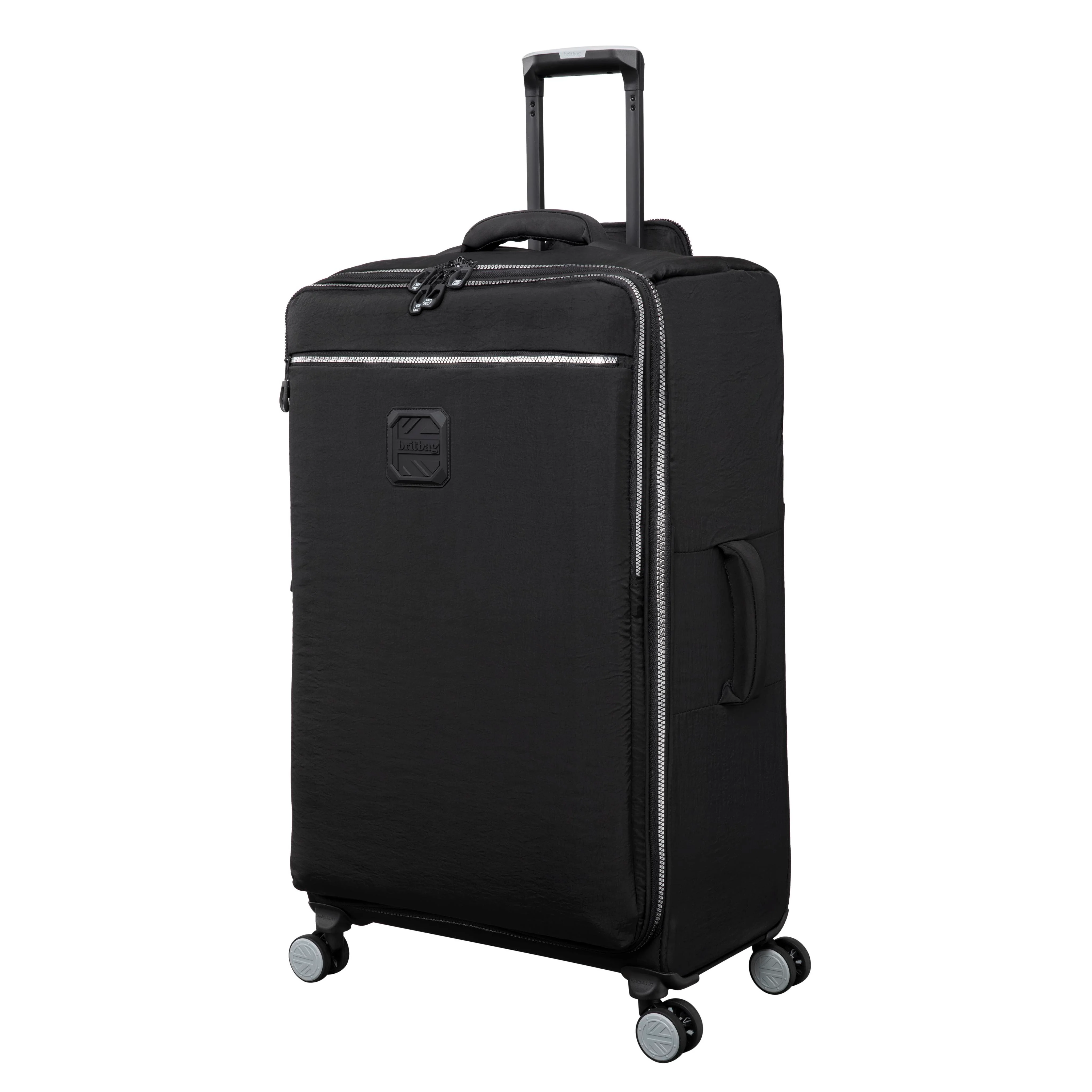BRITBAG Ashdon 3 Piece Softside 8 Wheel Spinner Set (Black） - Image 4