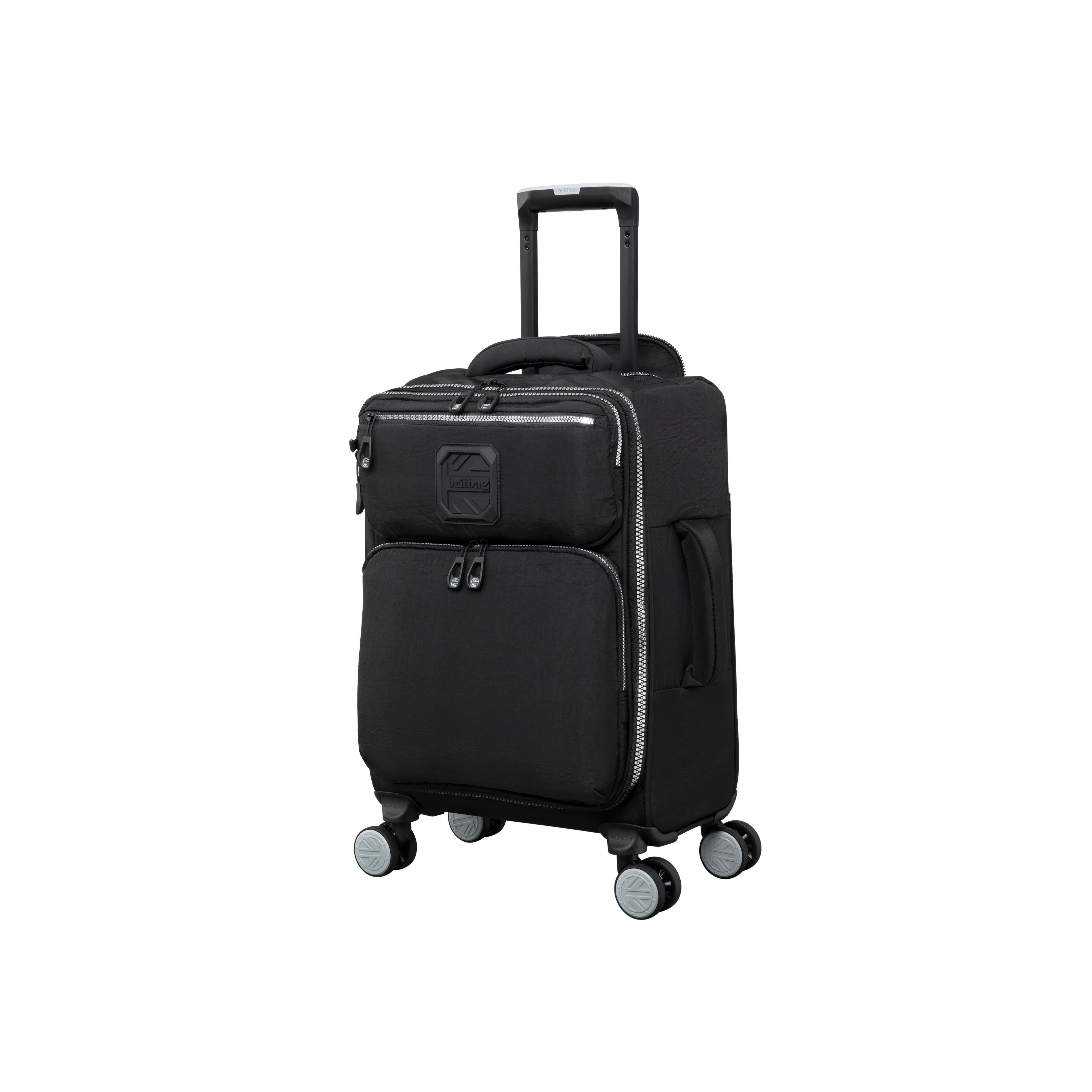 BRITBAG Ashdon 3 Piece Softside 8 Wheel Spinner Set (Black） - Image 6