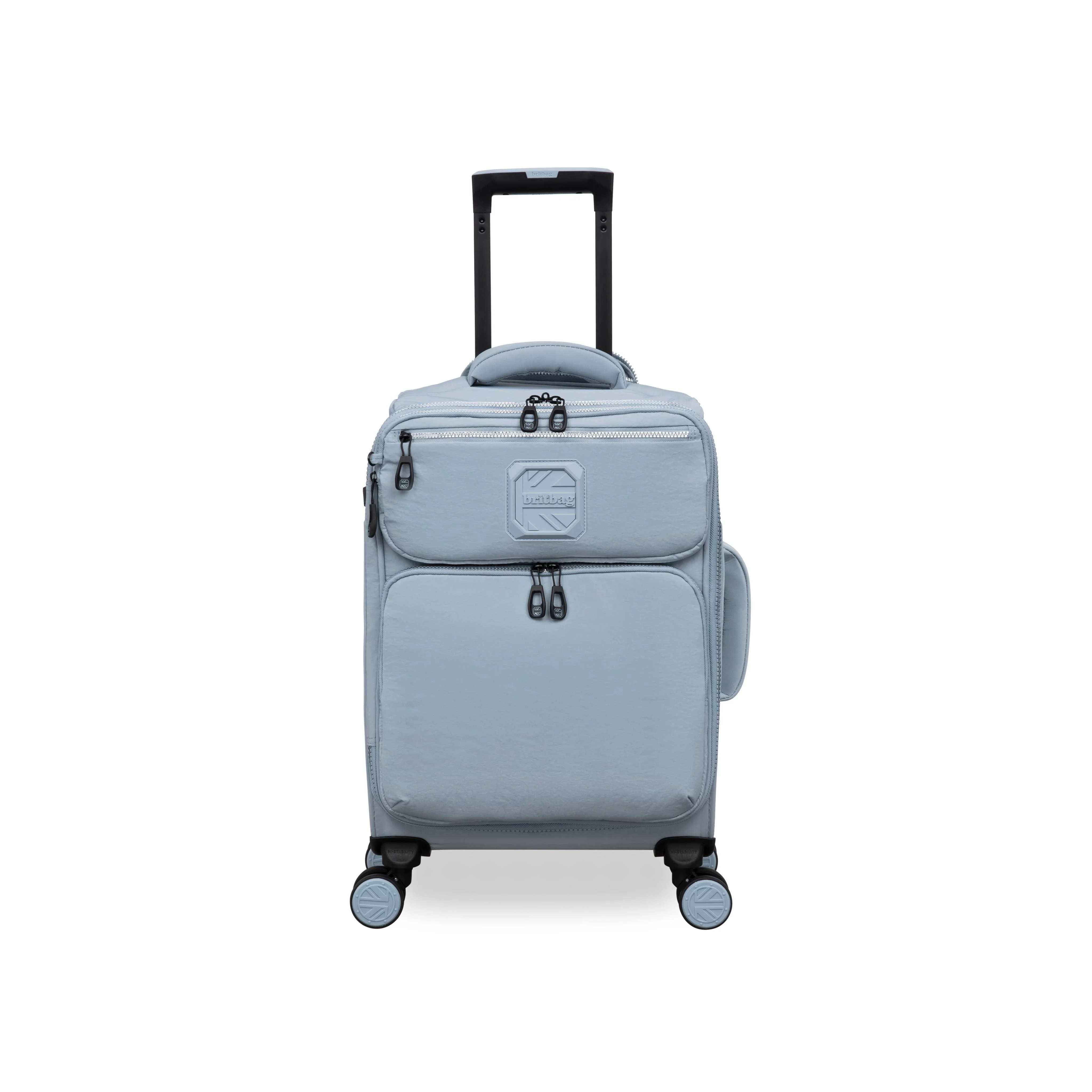 BRITBAG Ashdon 3 Piece Softside 8 Wheel Spinner Set (Light Blue) - Image 9