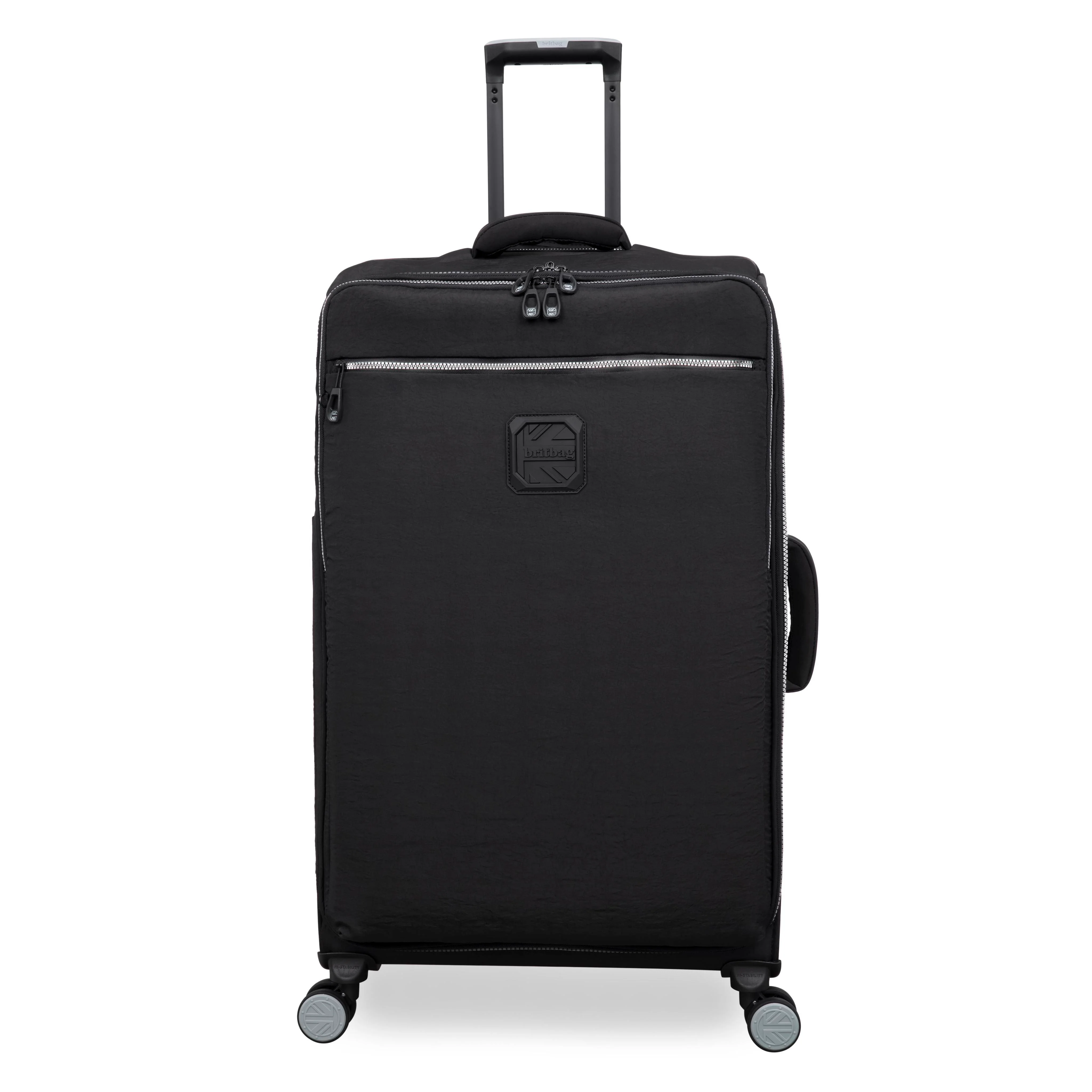 BRITBAG Ashdon 32" Softside Checked 8 Wheel Spinner (Black) - Image 4