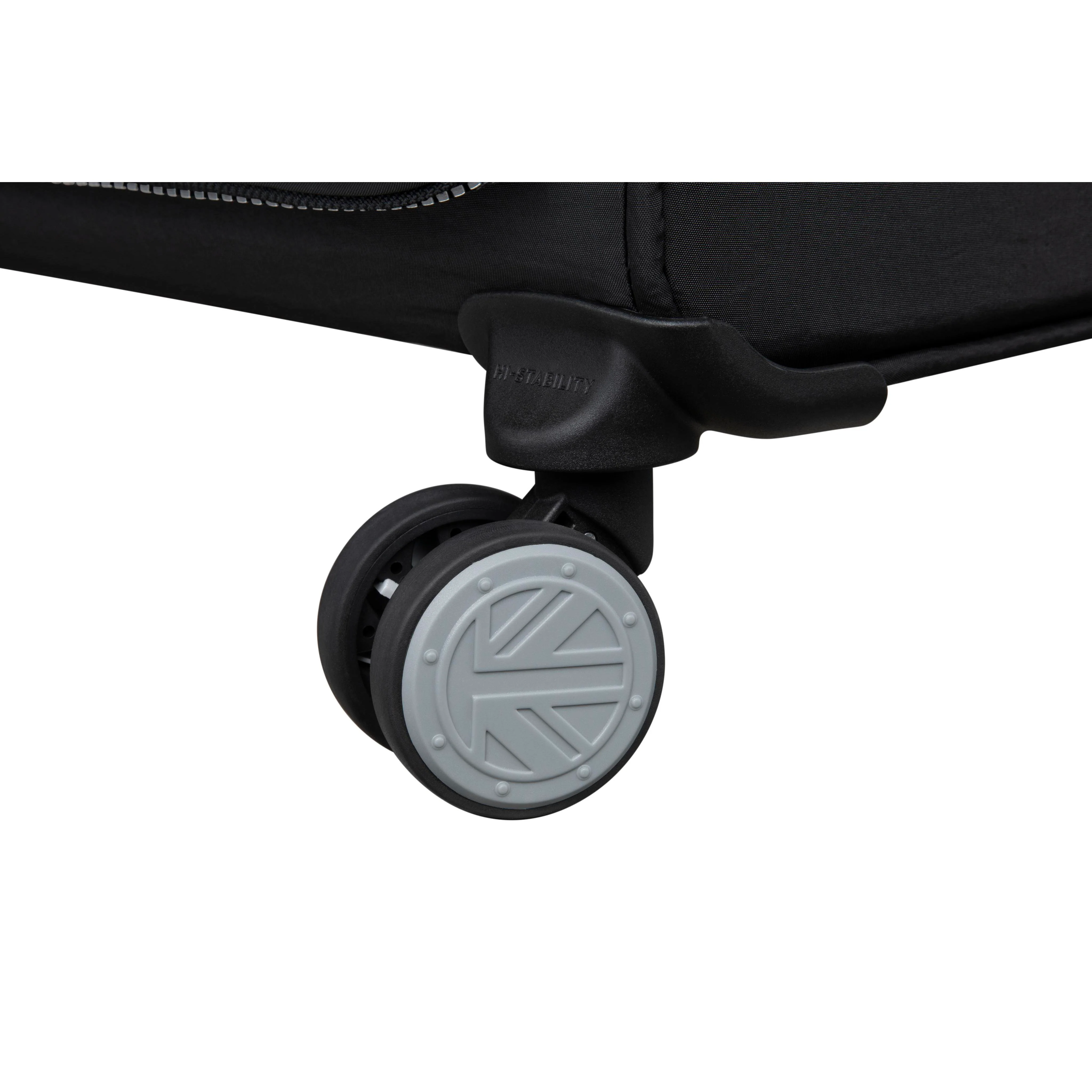 BRITBAG Ashdon 32" Softside Checked 8 Wheel Spinner (Black) - Image 8