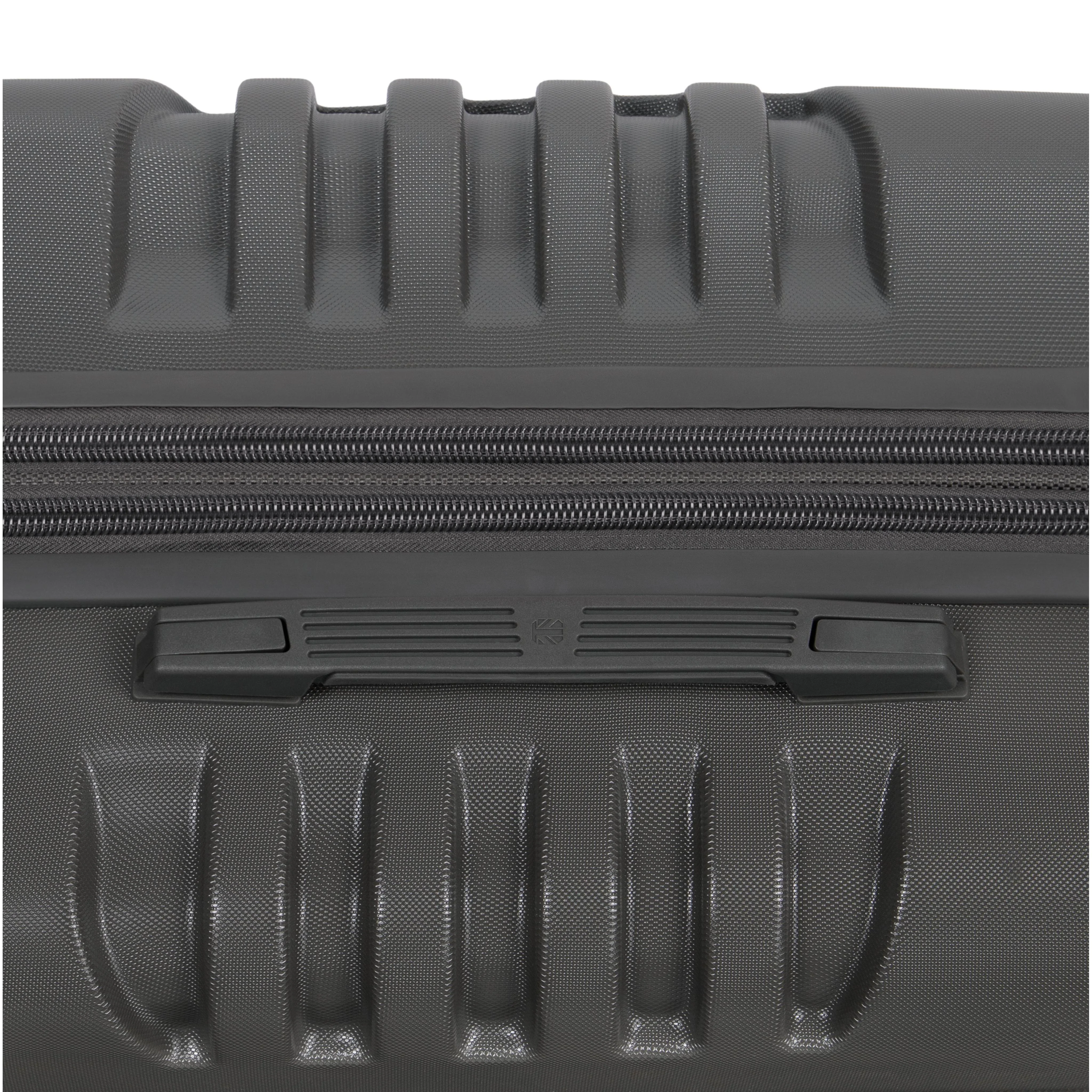 BRITBAG Cherokee II 22" Hardside Carry-On 8 Wheel Expandable Spinner (Dark Grey) - Image 5