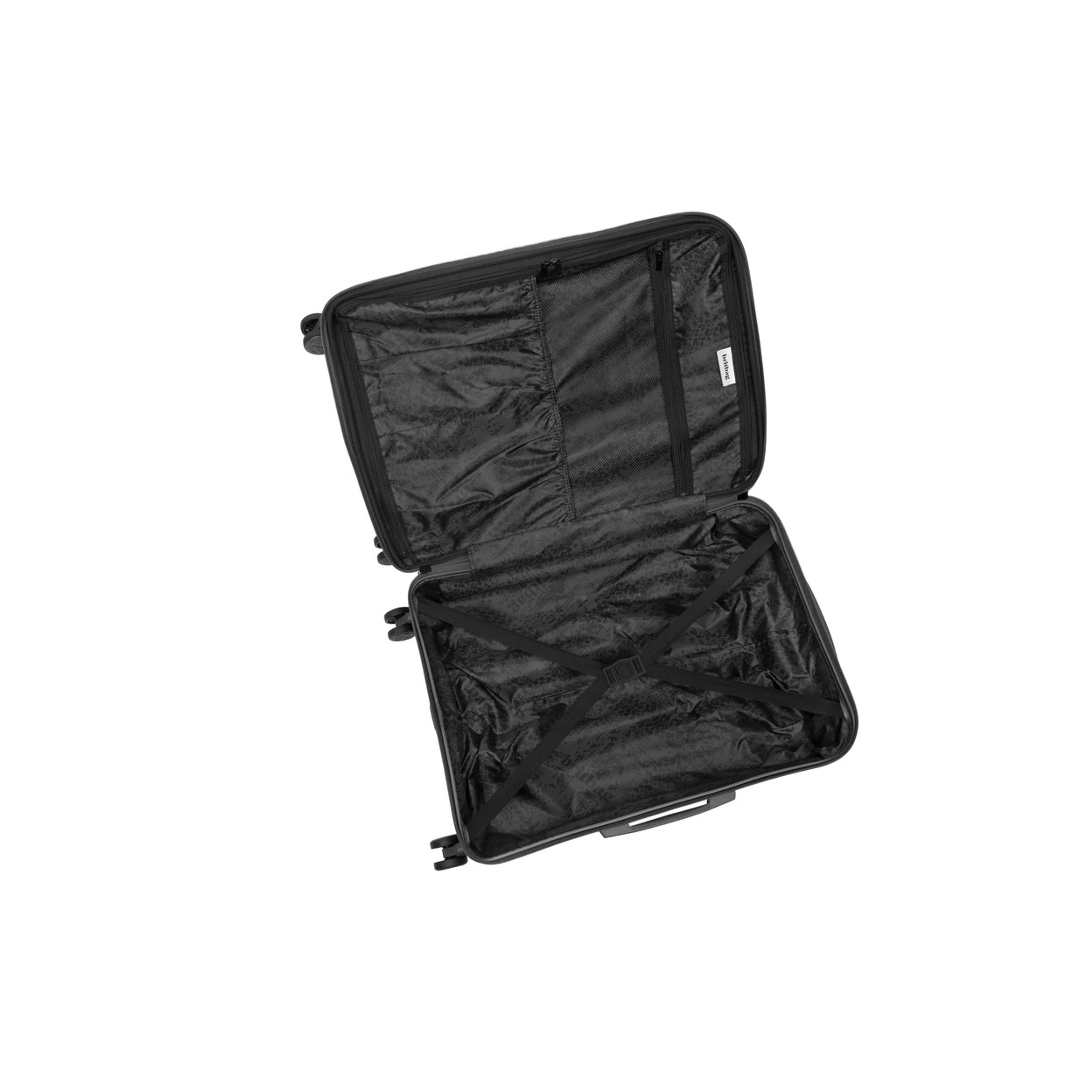 BRITBAG Cherokee II 22" Hardside Carry-On 8 Wheel Expandable Spinner (Dark Grey) - Image 6
