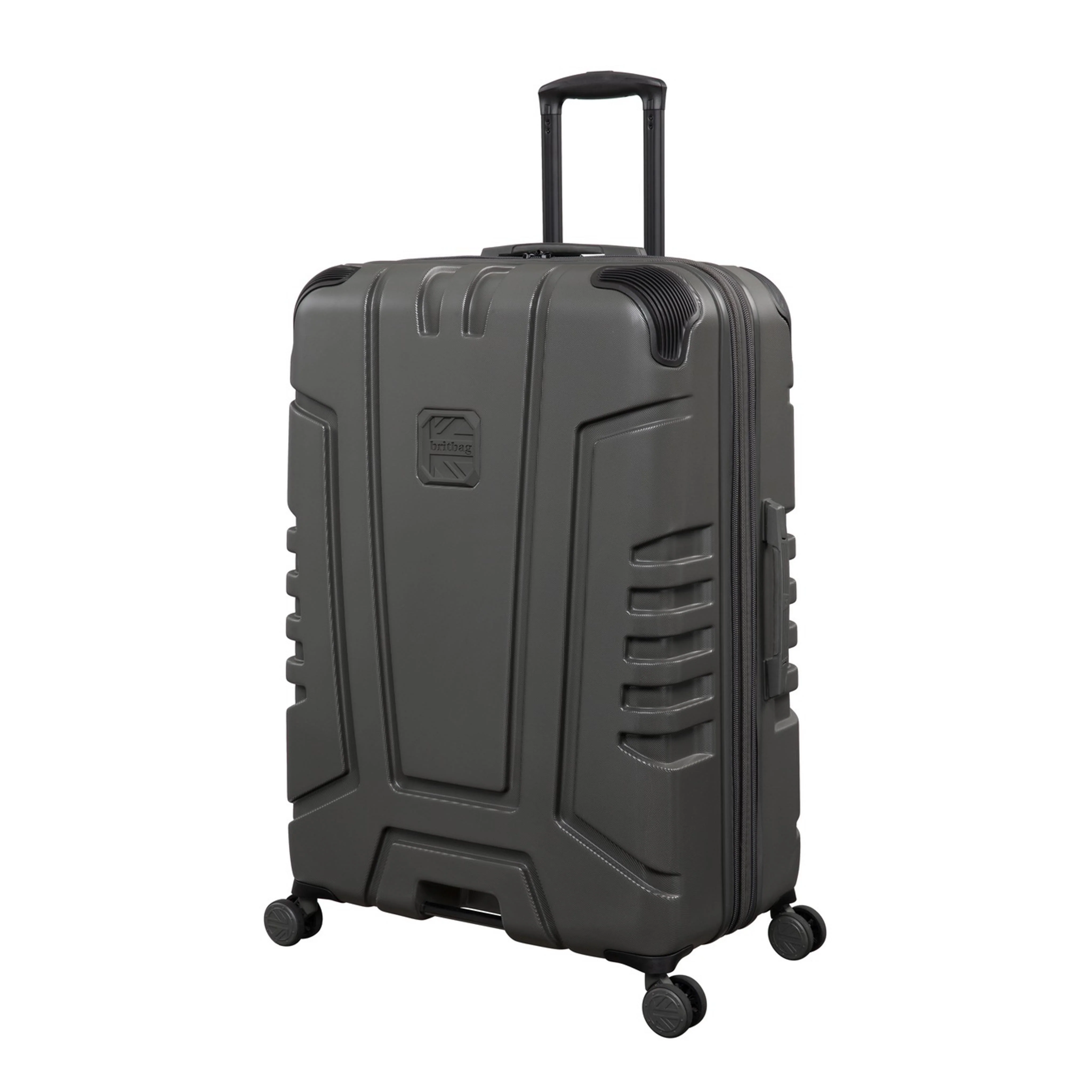 BRITBAG Cherokee II 3 Piece Hardside 8 Wheel Expandable Spinner Set (Dark Grey) - Image 4