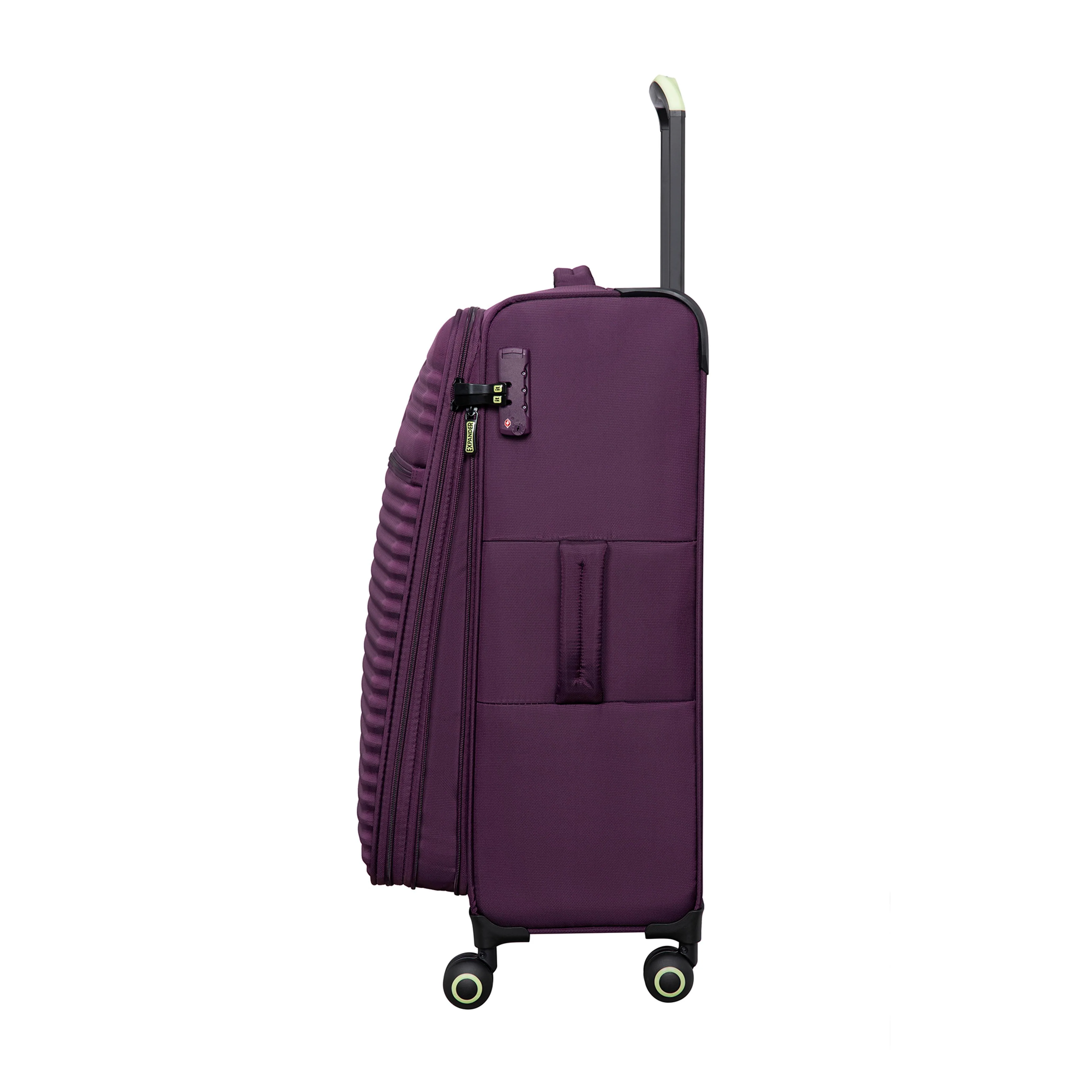 CLOSEOUT - Circulator 28" Softside Checked 8 Wheel Expandable Spinner (Italian Plum) - Image 5