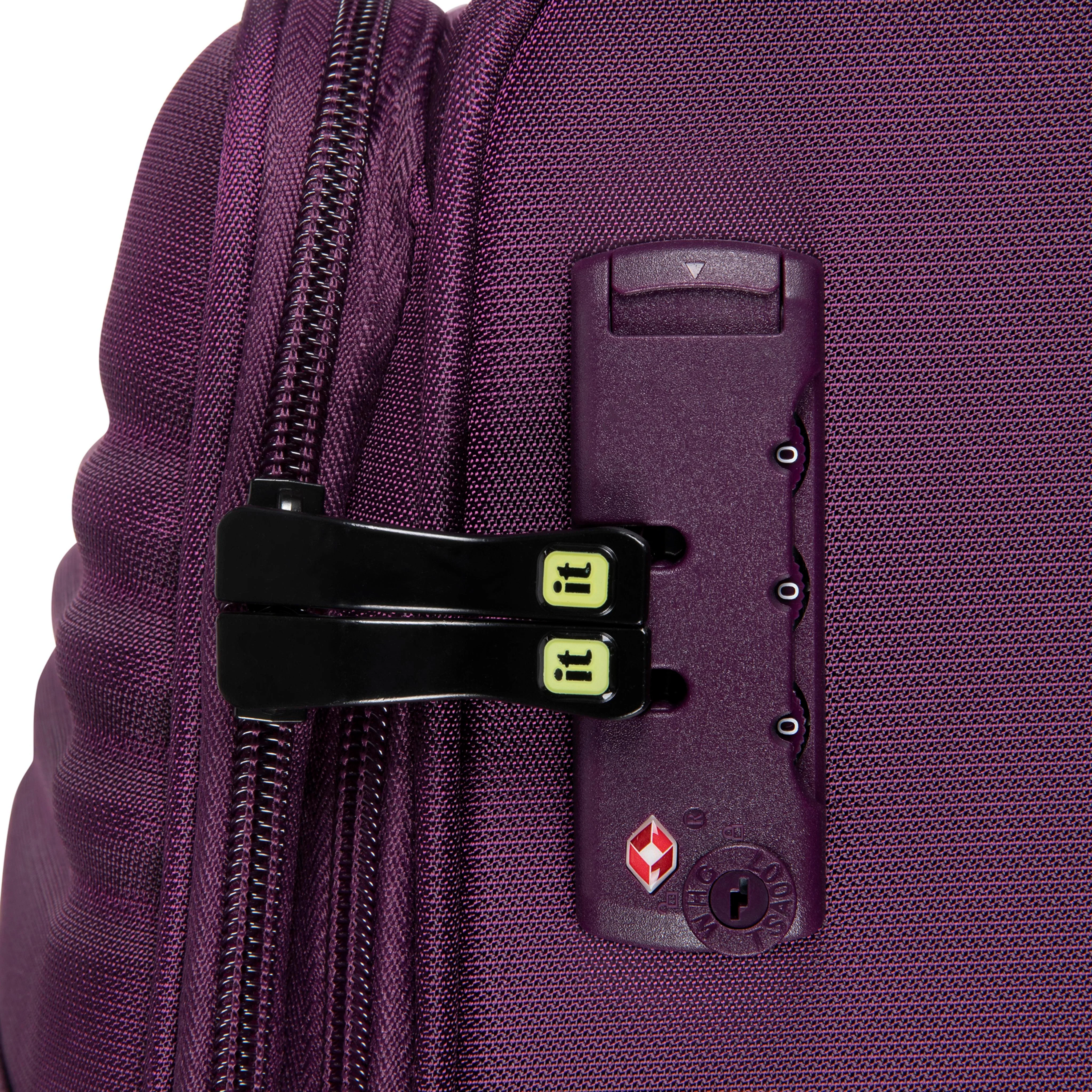 CLOSEOUT - Circulator 28" Softside Checked 8 Wheel Expandable Spinner (Italian Plum) - Image 6