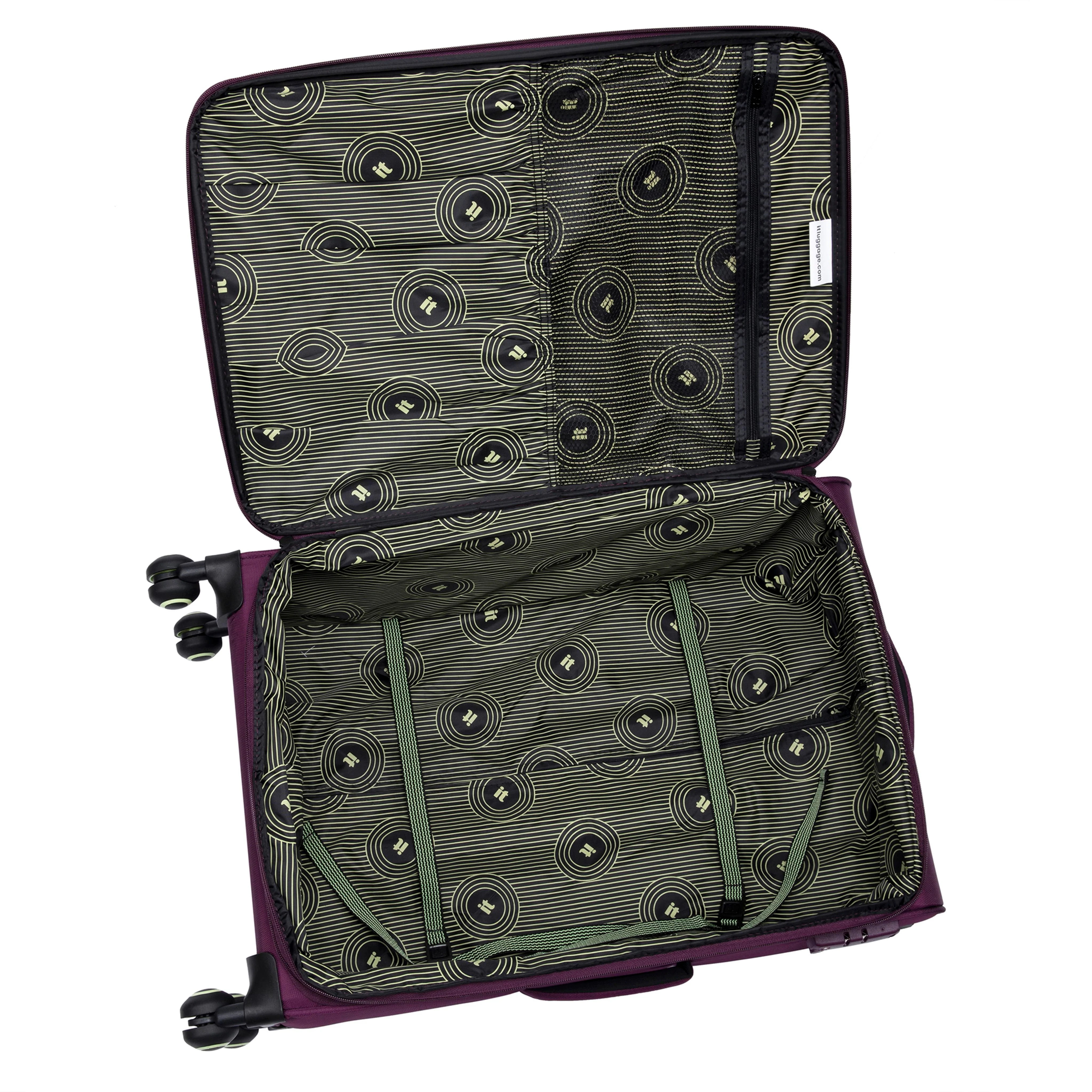 CLOSEOUT - Circulator 28" Softside Checked 8 Wheel Expandable Spinner (Italian Plum) - Image 7