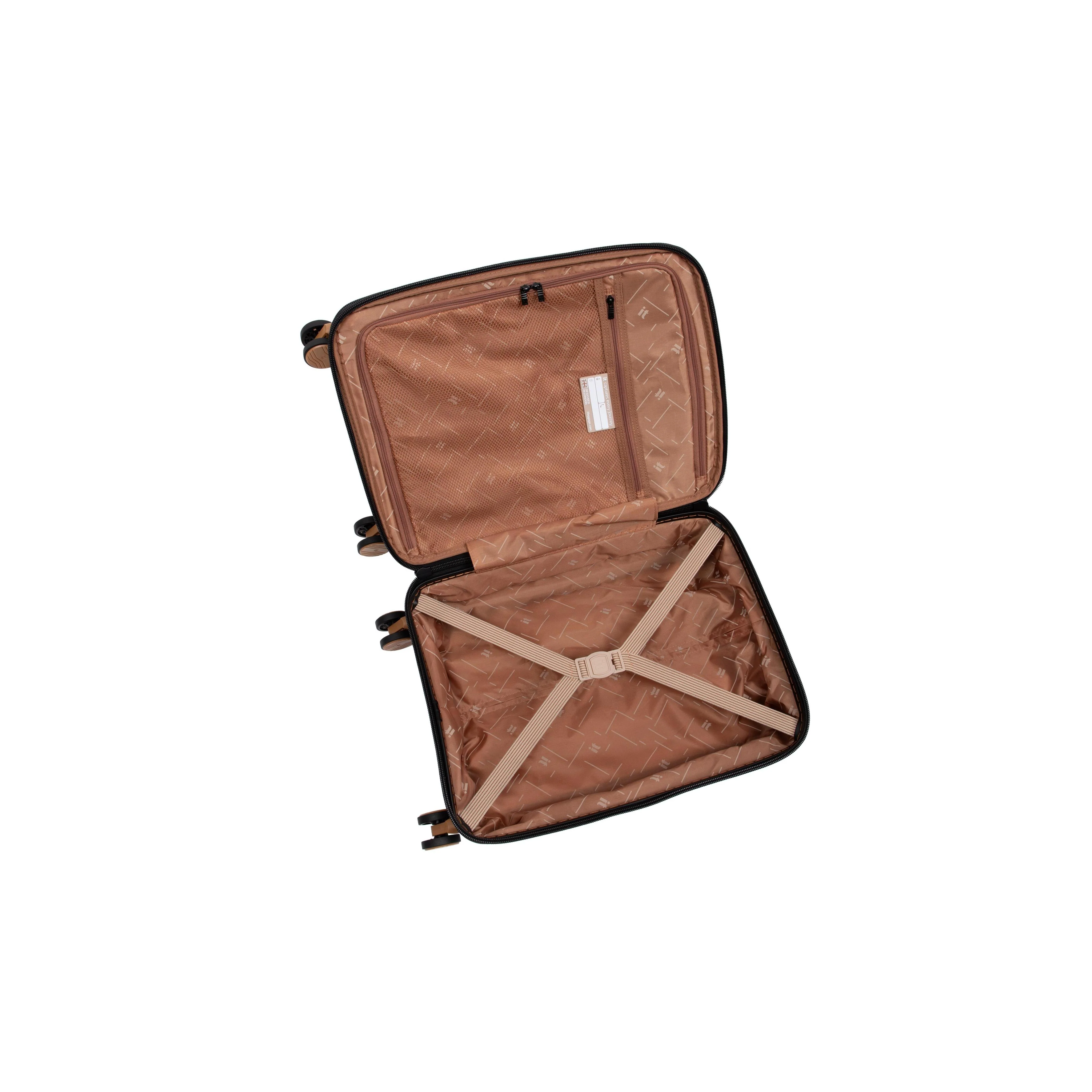 Continuous 22" Hardside Carry-On 8 Wheel Expandable Spinner (Black) - Image 7
