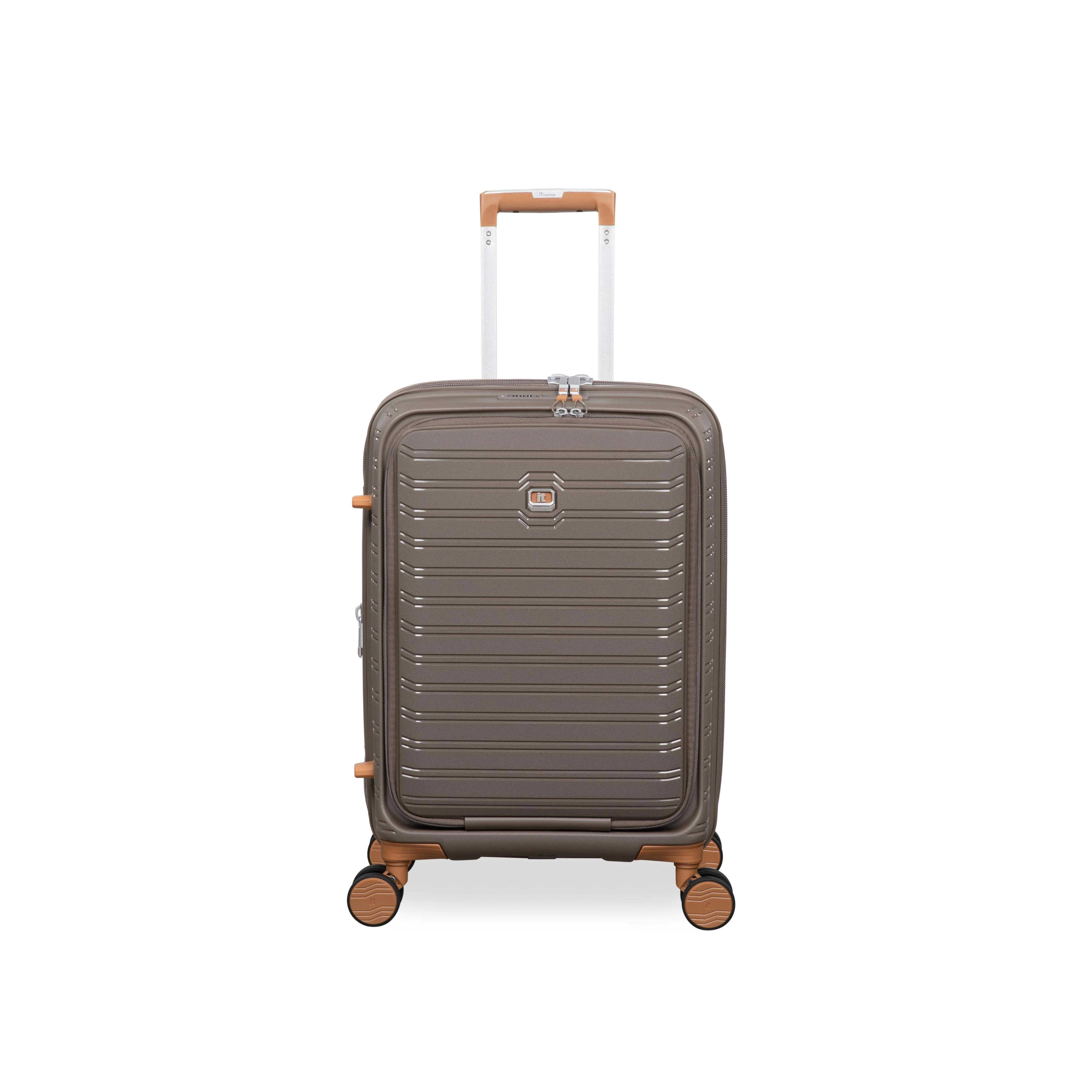 Continuous 22" Hardside Carry-On 8 Wheel Expandable Spinner with Hard Pocket (Coffee Quartz) - Image 2