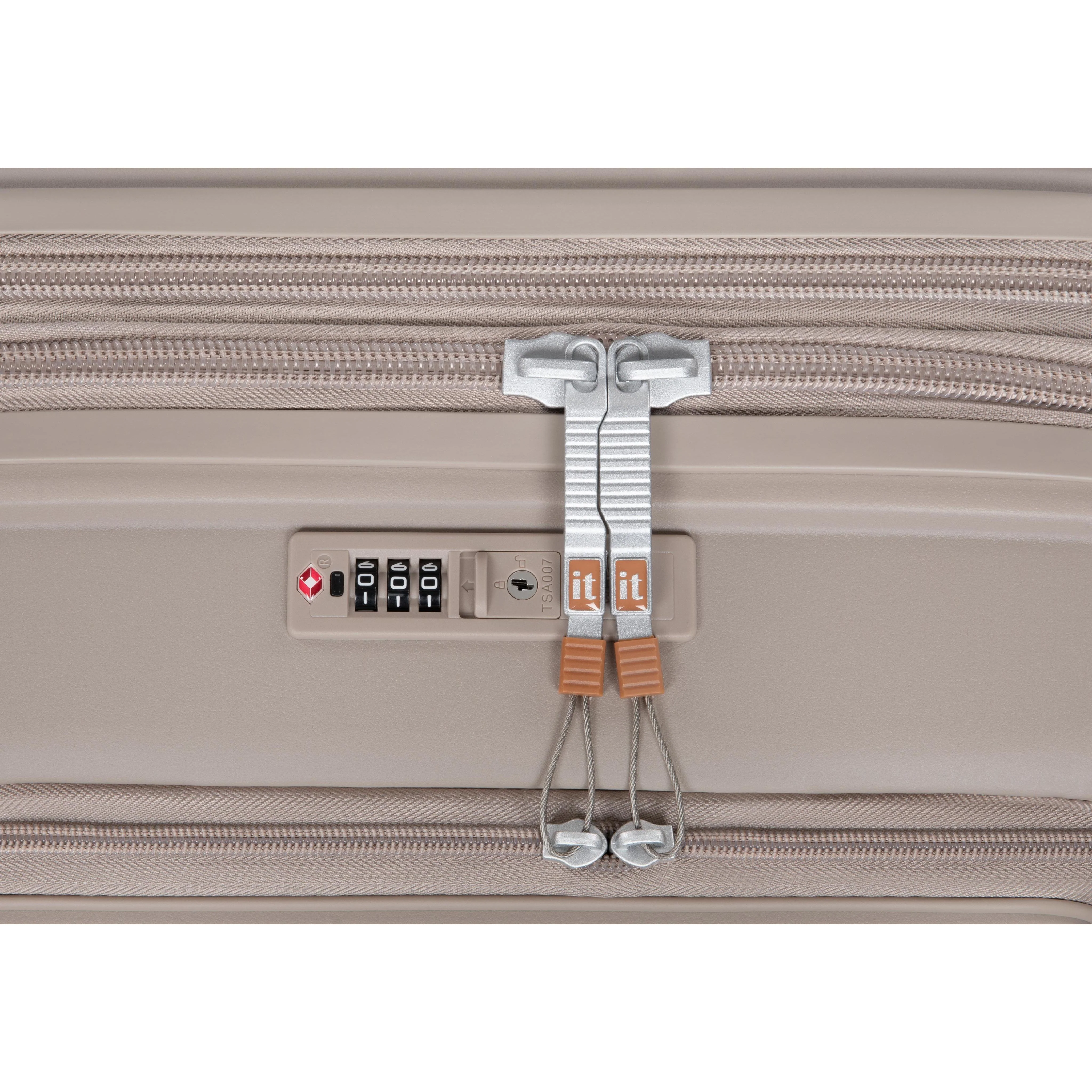 Continuous 22" Hardside Carry-On 8 Wheel Expandable Spinner with Hard Pocket (Crockery) - Image 7