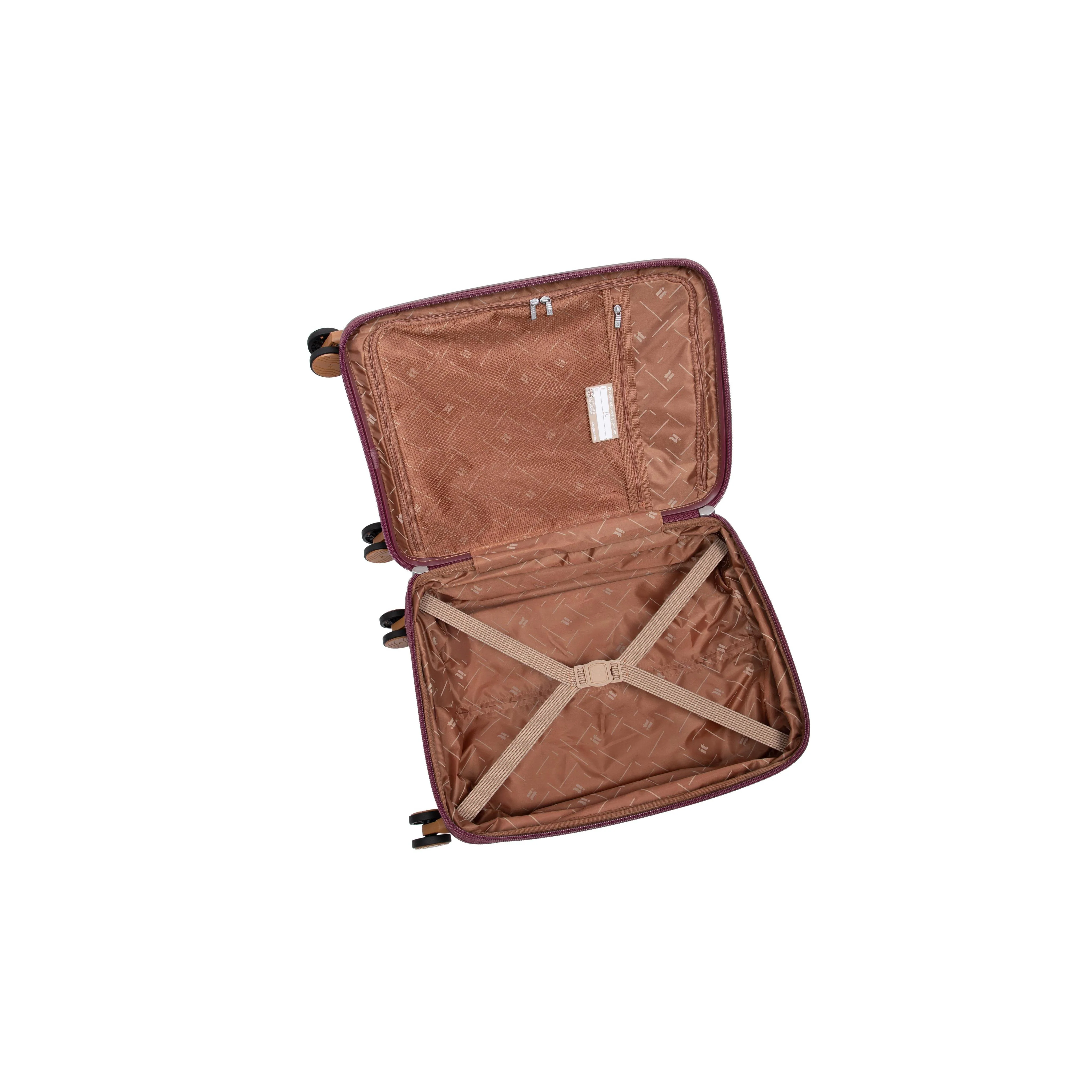 Continuous 22" Hardside Carry-On 8 Wheel Expandable Spinner with Hard Pocket (French Port) - Image 8
