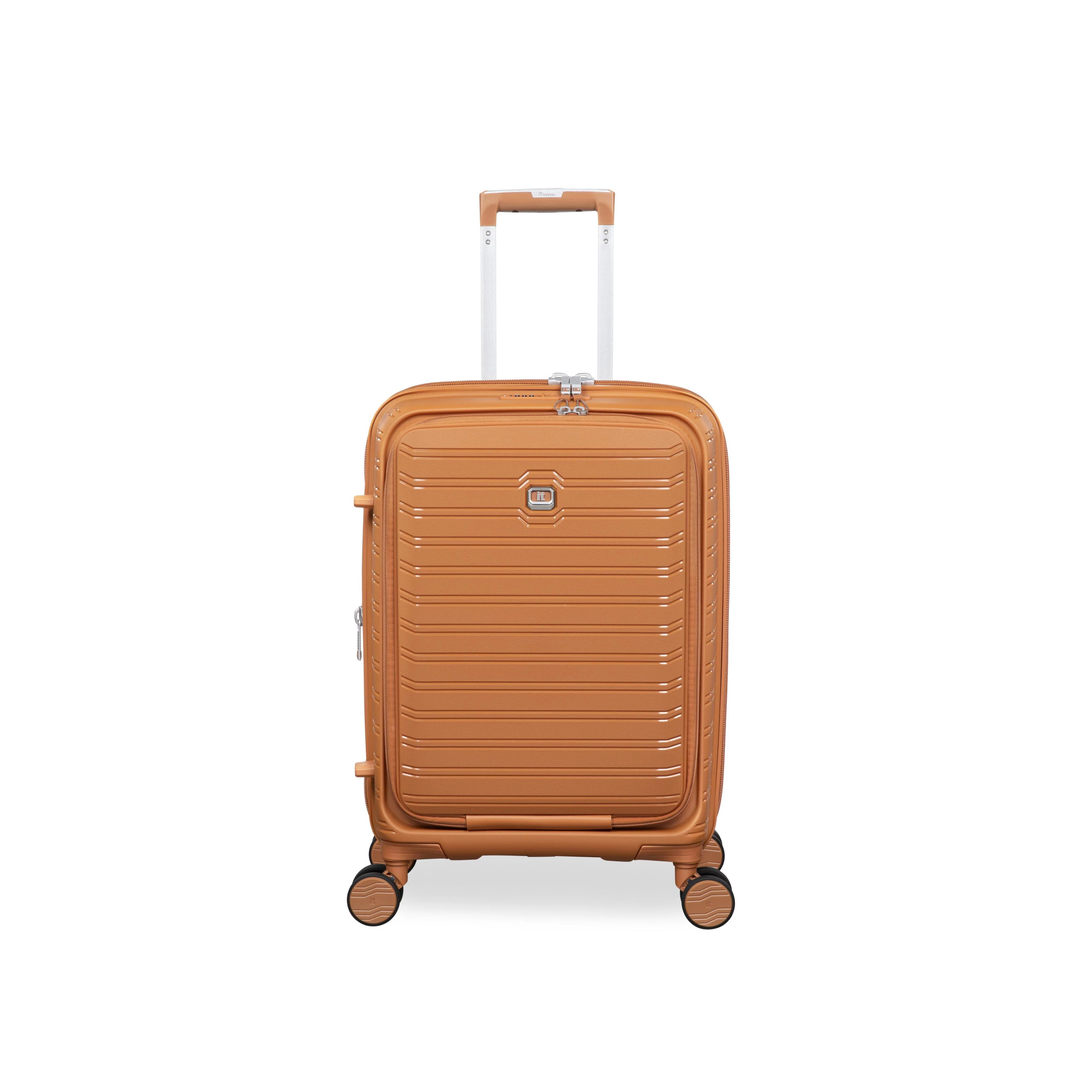 Continuous 22" Hardside Carry-On 8 Wheel Expandable Spinner with Hard Pocket (Pumpkin Spice) - Image 2