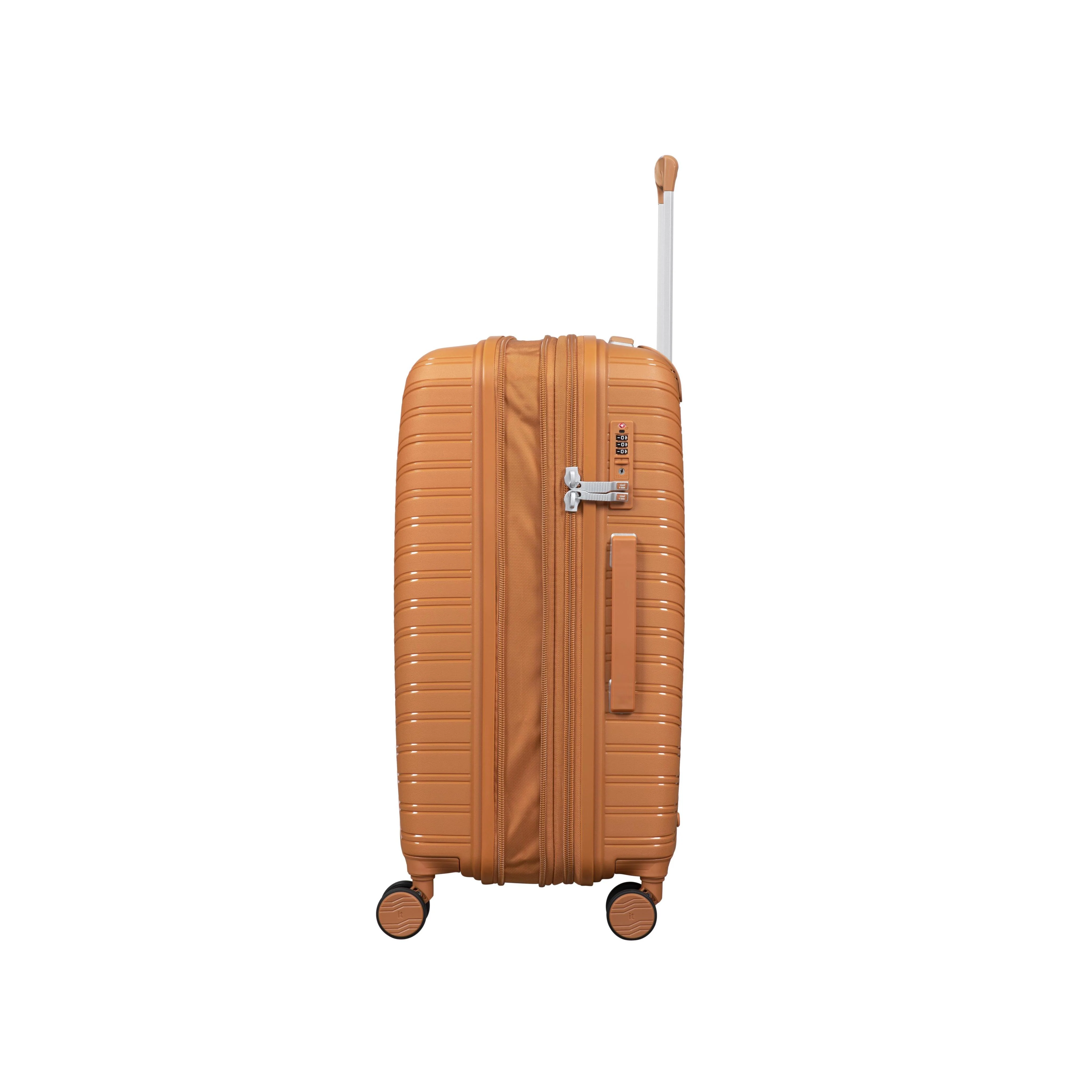 Continuous 22" Hardside Carry-On 8 Wheel Expandable Spinner with Hard Pocket (Pumpkin Spice) - Image 5