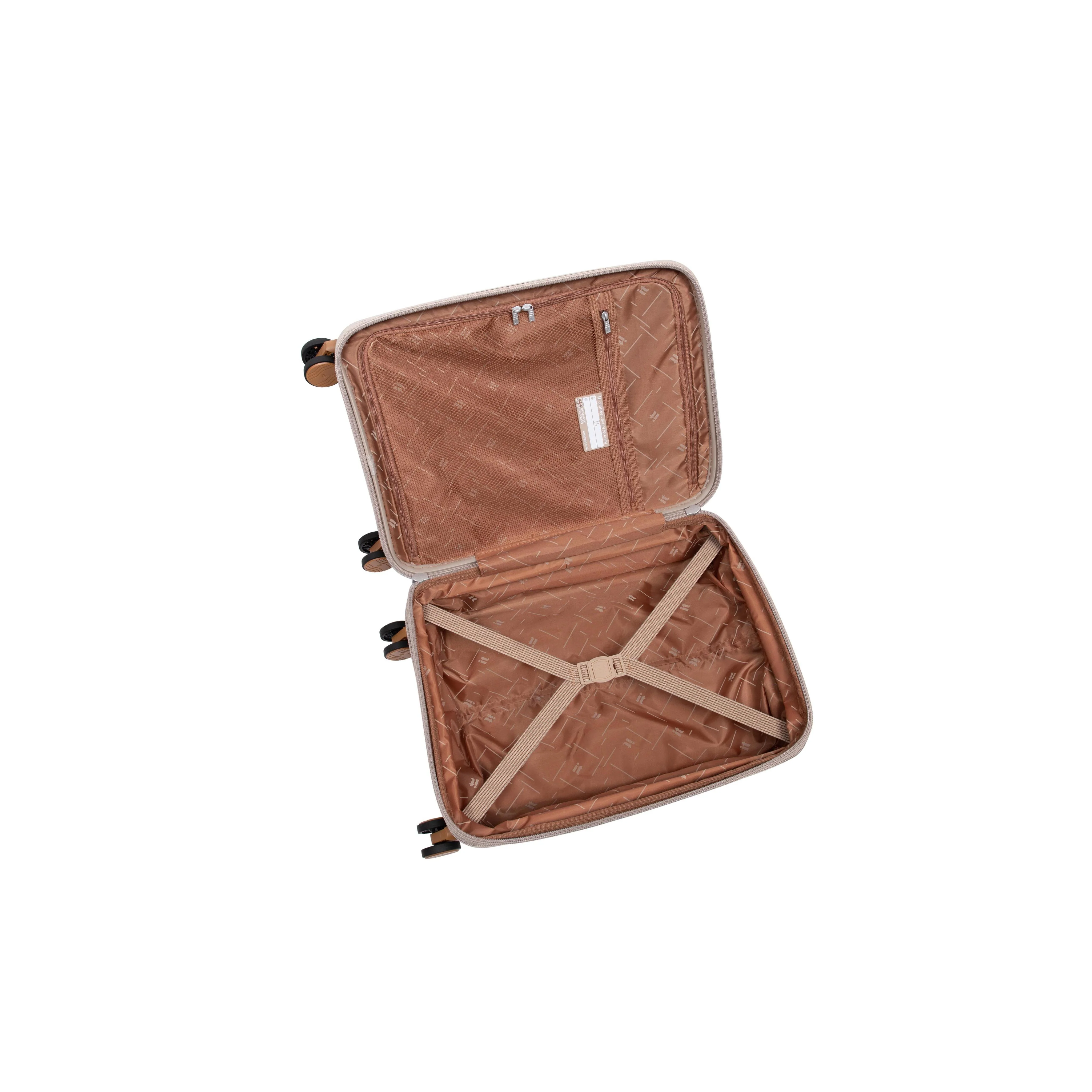 Continuous 22" Hardside Carry-On 8 Wheel Expandable Spinner with Soft Pocket (Crockery) - Image 8