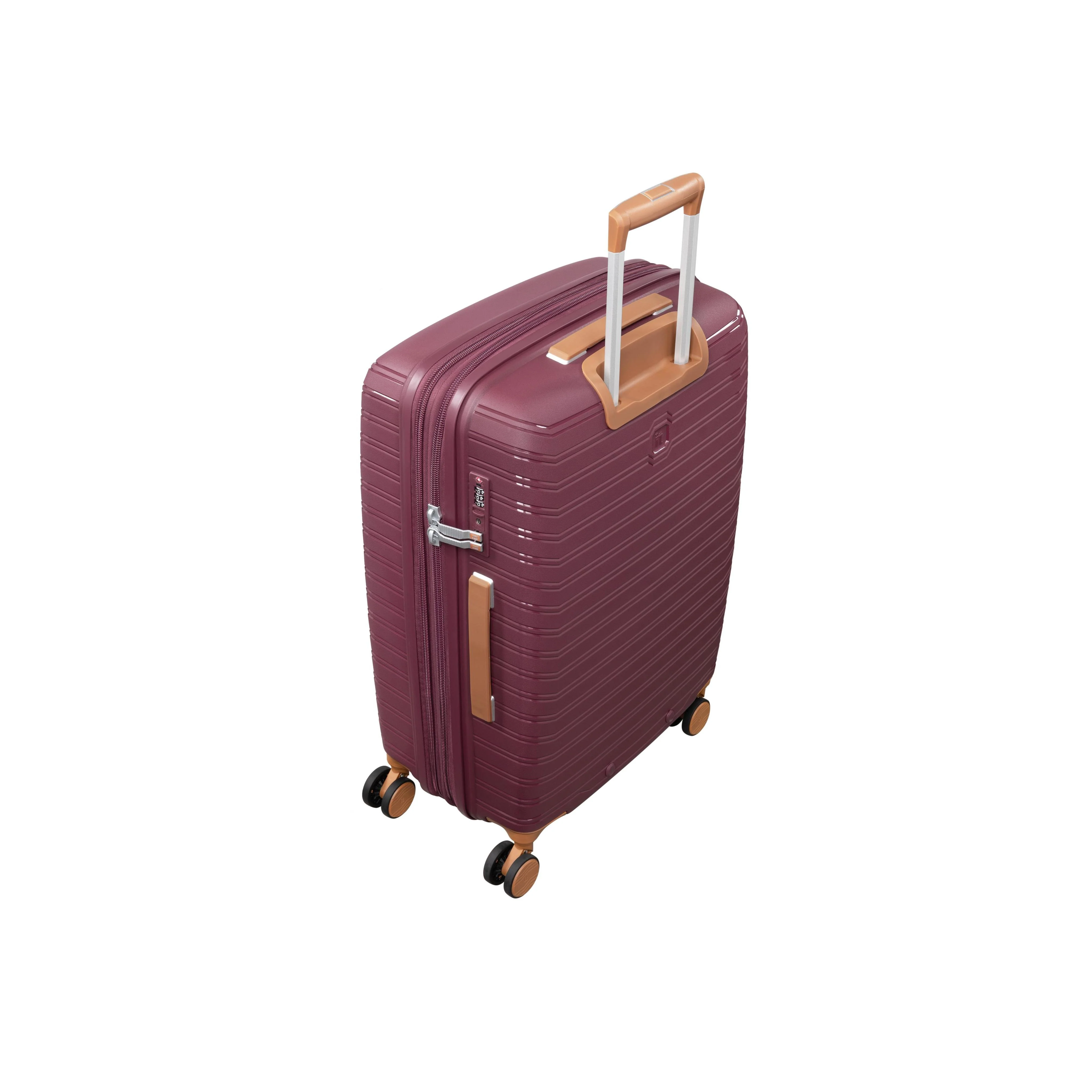 Continuous 22" Hardside Carry-On 8 Wheel Expandable Spinner with Soft Pocket (French Port) - Image 4