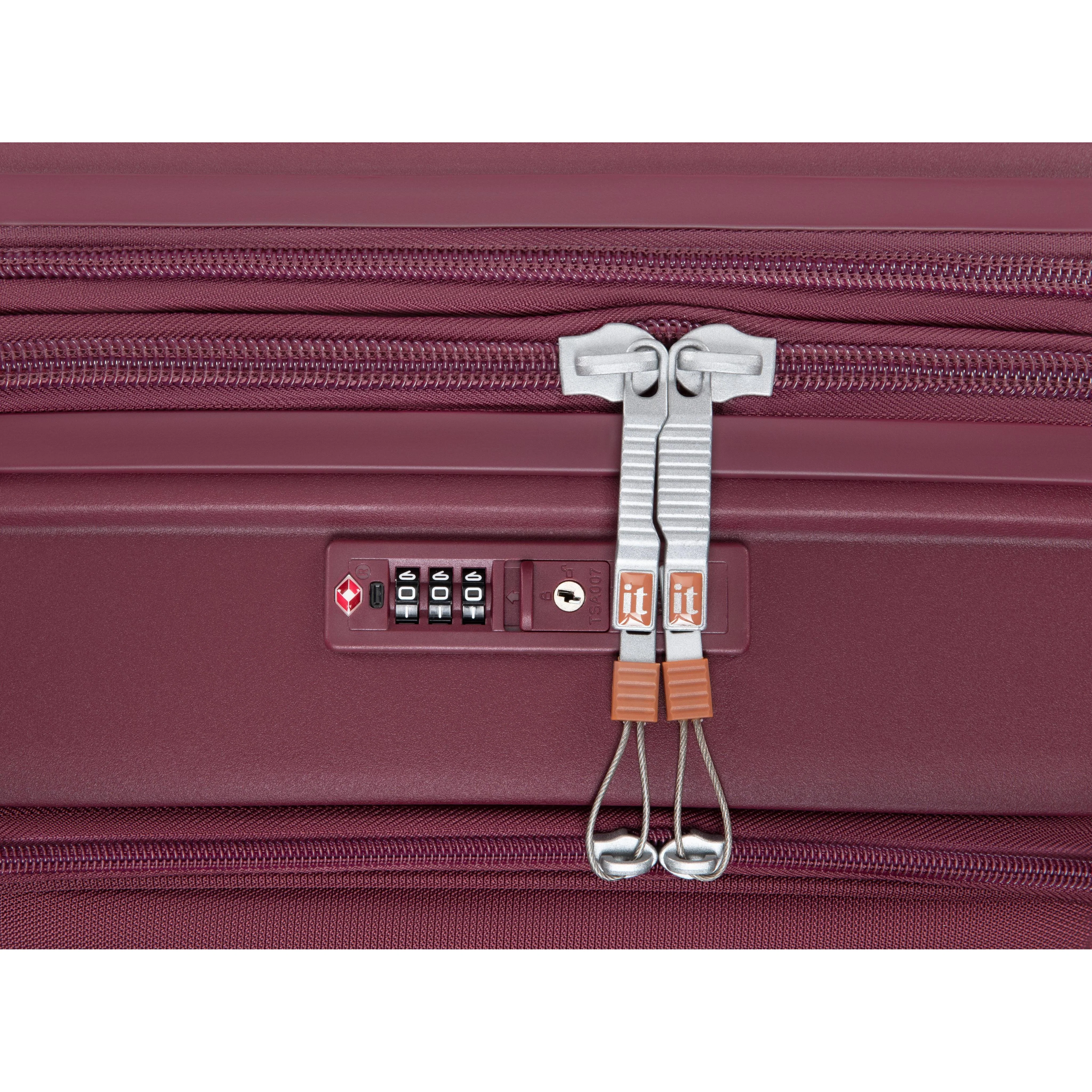 Continuous 22" Hardside Carry-On 8 Wheel Expandable Spinner with Soft Pocket (French Port) - Image 7