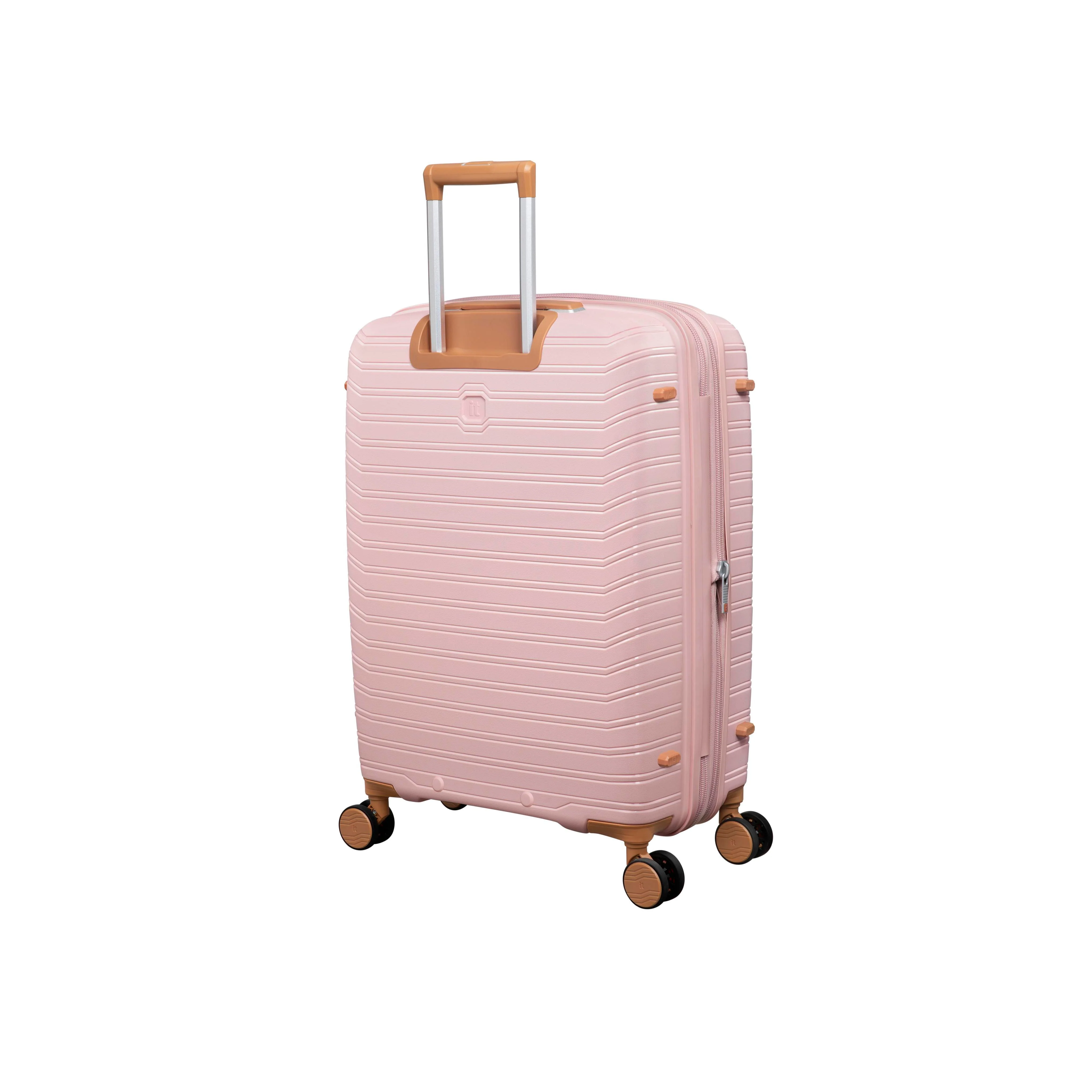 Continuous 22" Hardside Carry-On 8 Wheel Expandable Spinner with Soft Pocket (Peach Whip) - Image 3