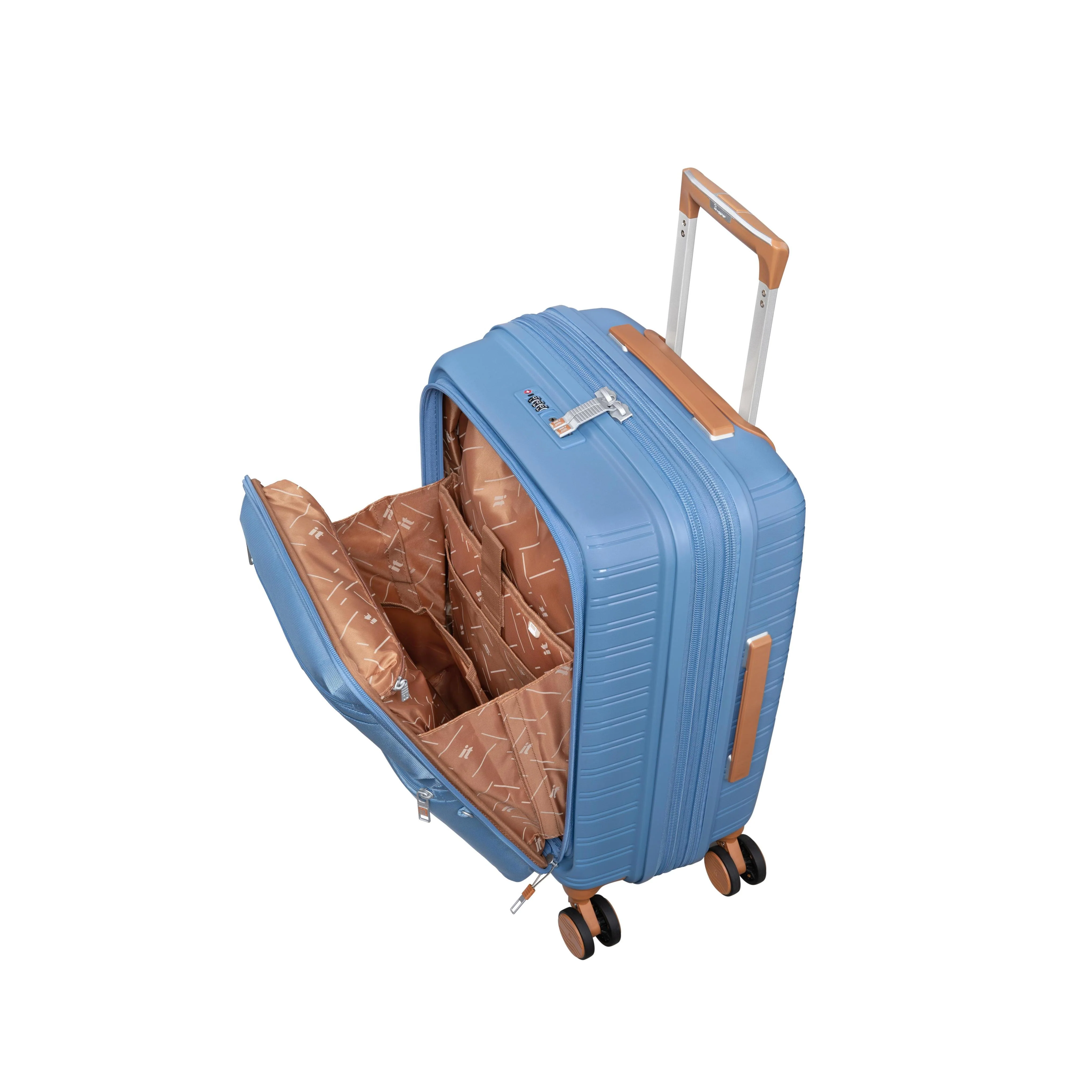 Continuous 22" Hardside Carry-On 8 Wheel Expandable Spinner with Soft Pocket (Quiet Harbour) - Image 6