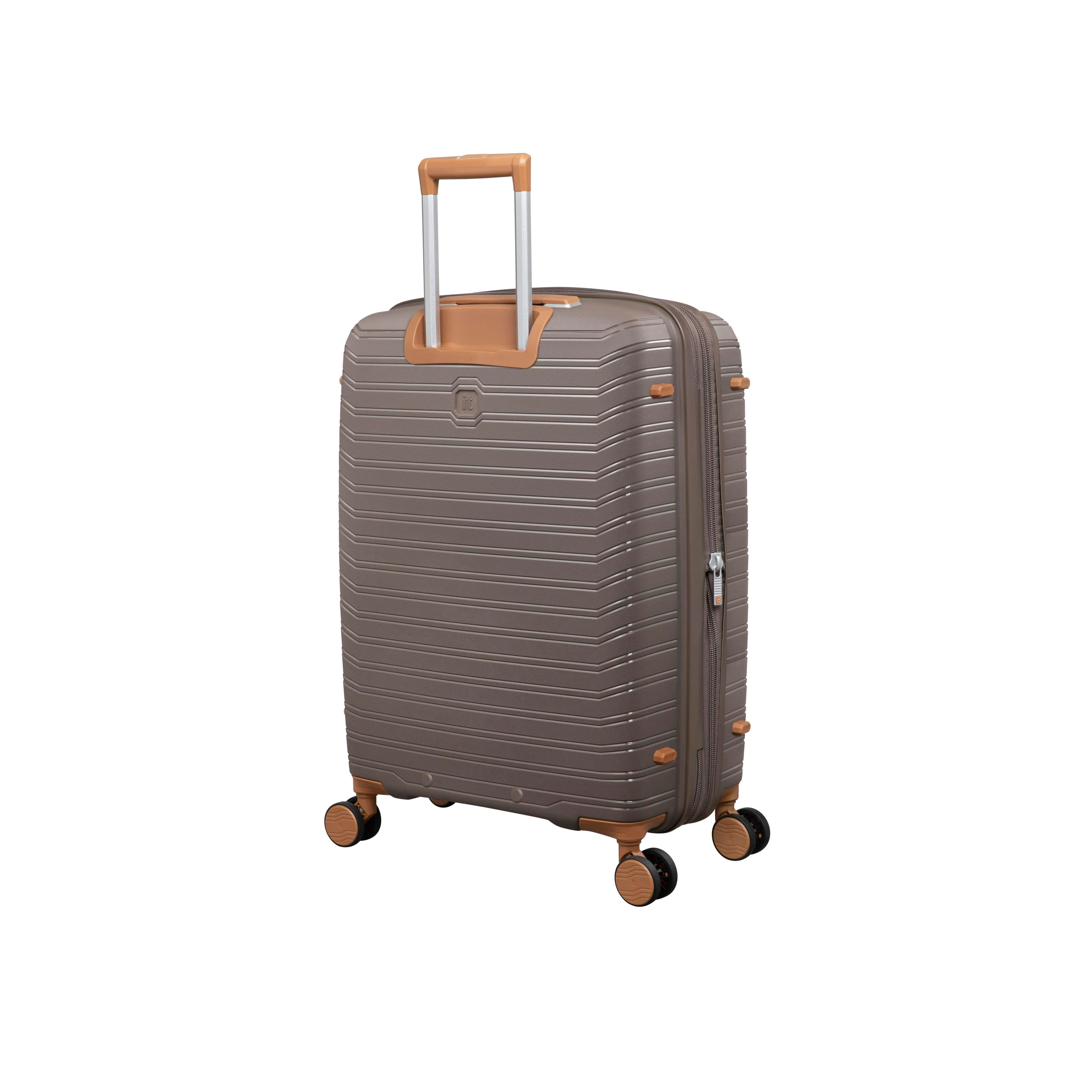 Continuous 26" Hardside Checked 8 Wheel Expandable Spinner (Coffee Quartz) - Image 3