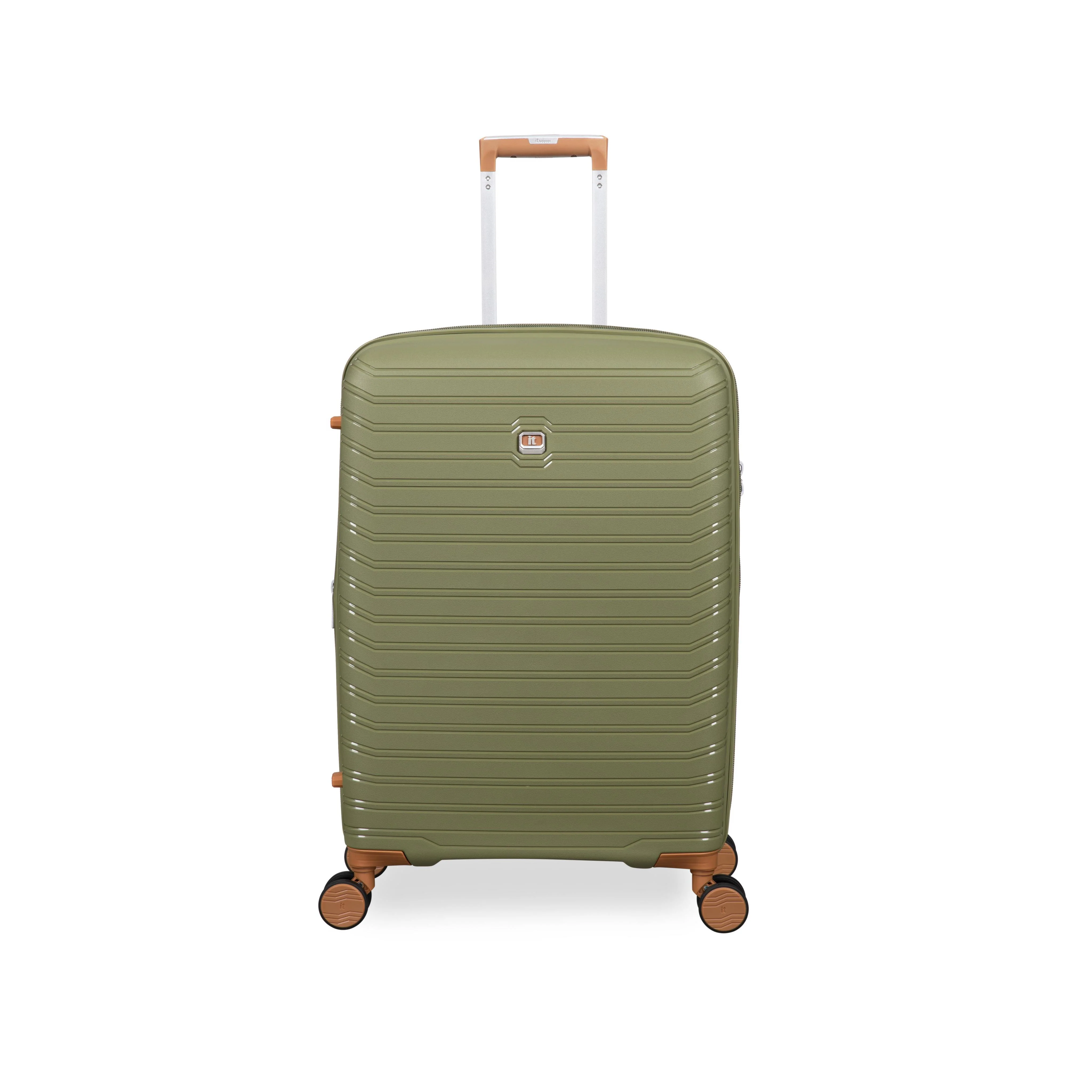 Continuous 26" Hardside Checked 8 Wheel Expandable Spinner (Olive Drab) - Image 2