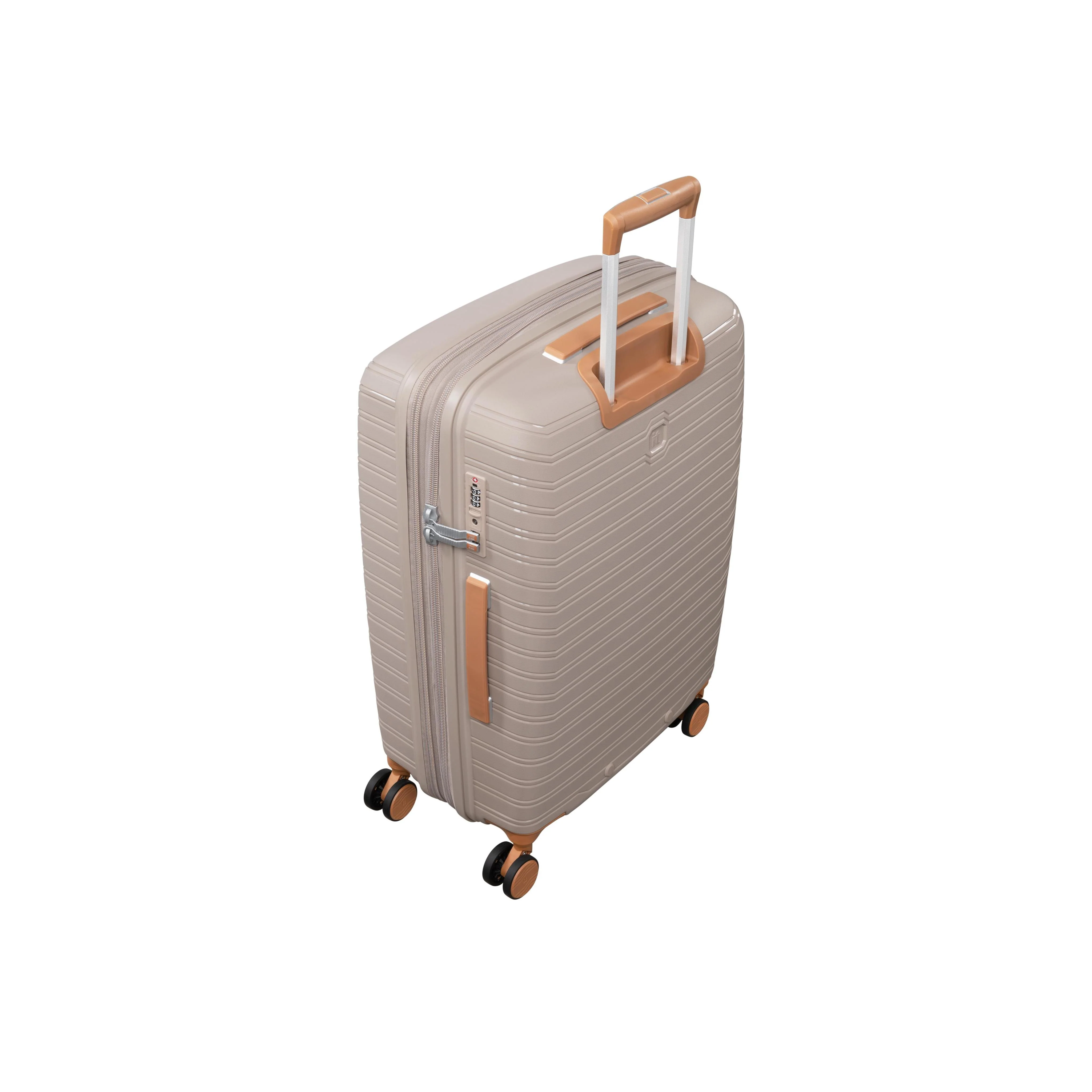 Continuous 30" Hardside Checked 8 Wheel Expandable Spinner (Crockery) - Image 4