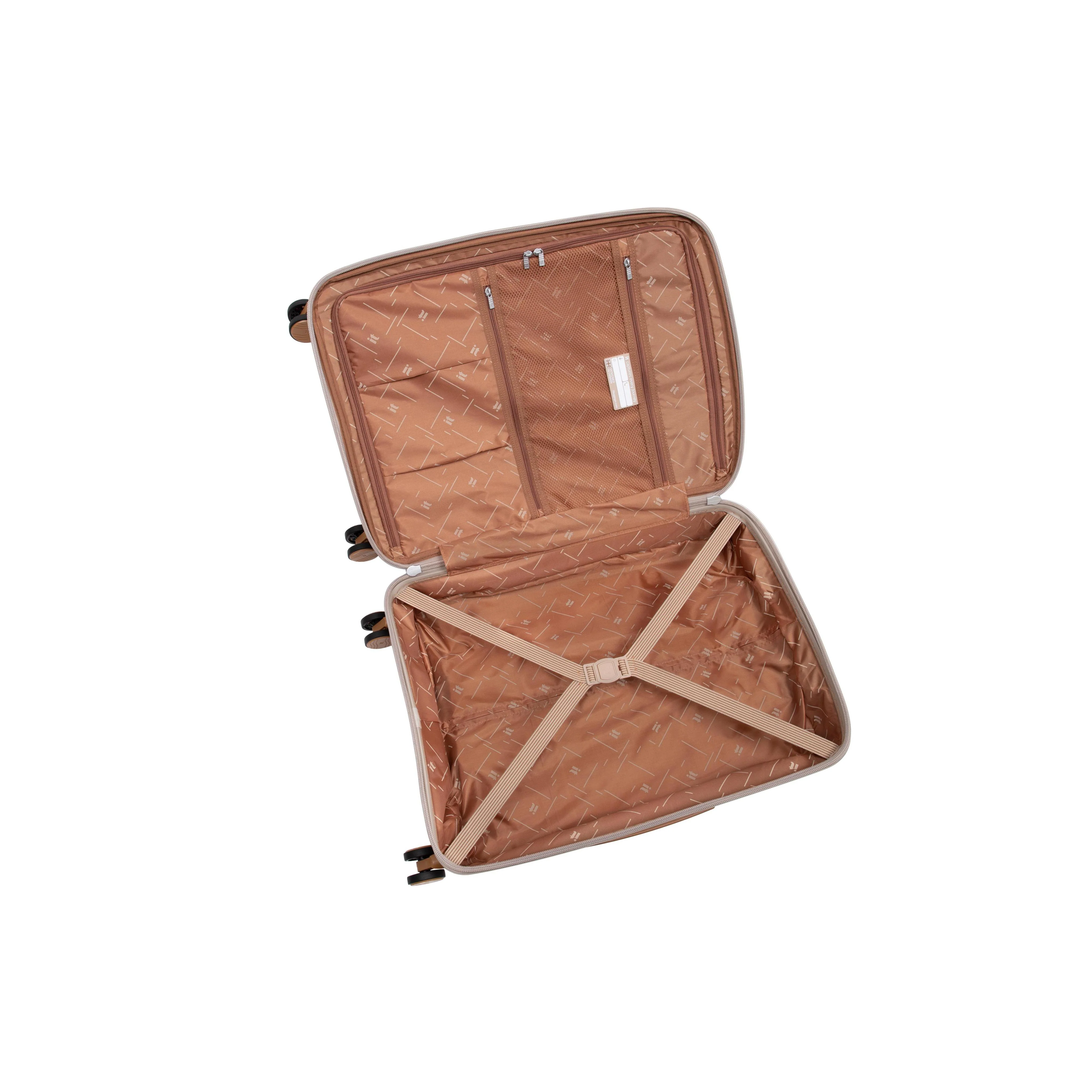 Continuous 30" Hardside Checked 8 Wheel Expandable Spinner (Crockery) - Image 7