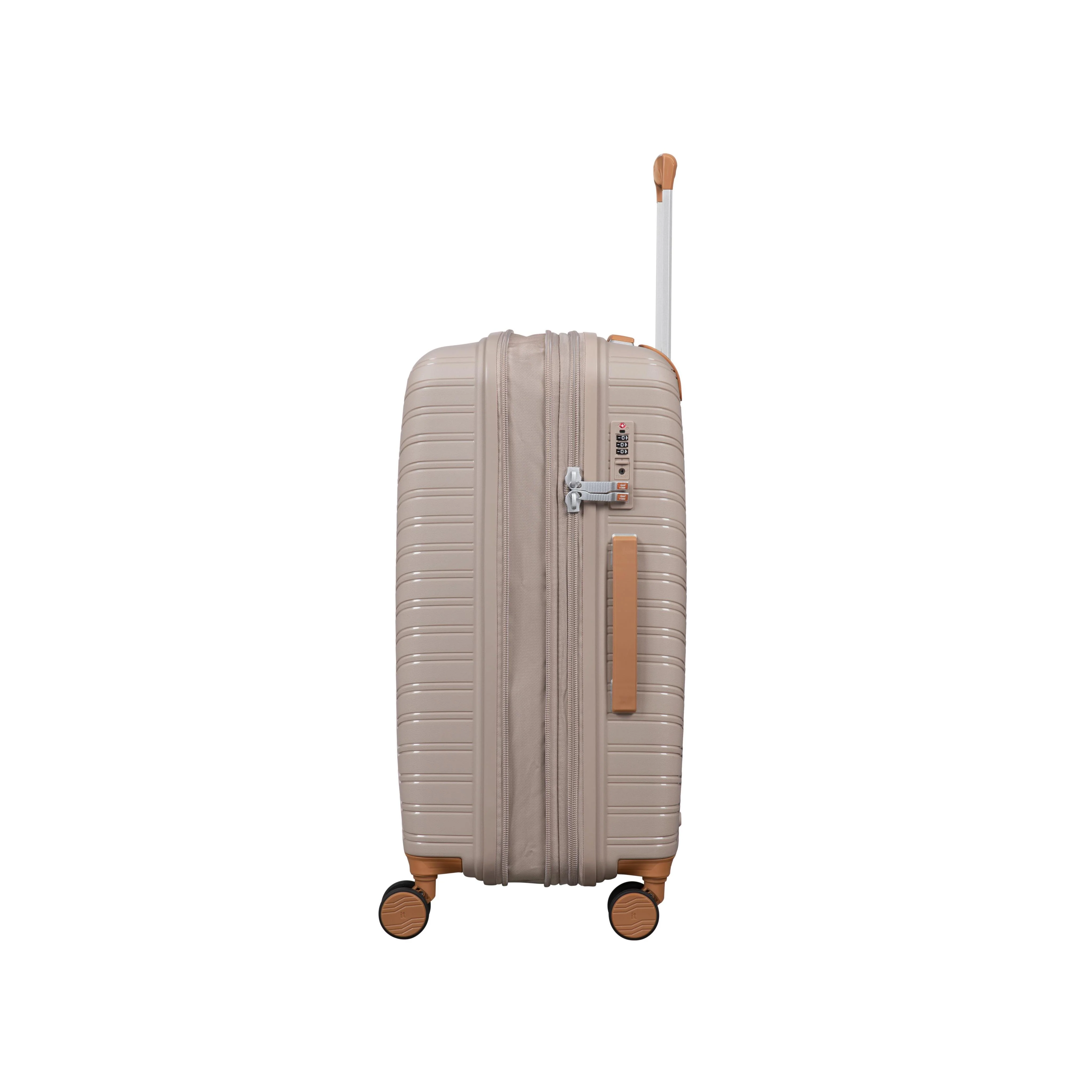 Continuous 34" Hardside Checked 8 Wheel Expandable Spinner (Crockery) - Image 5