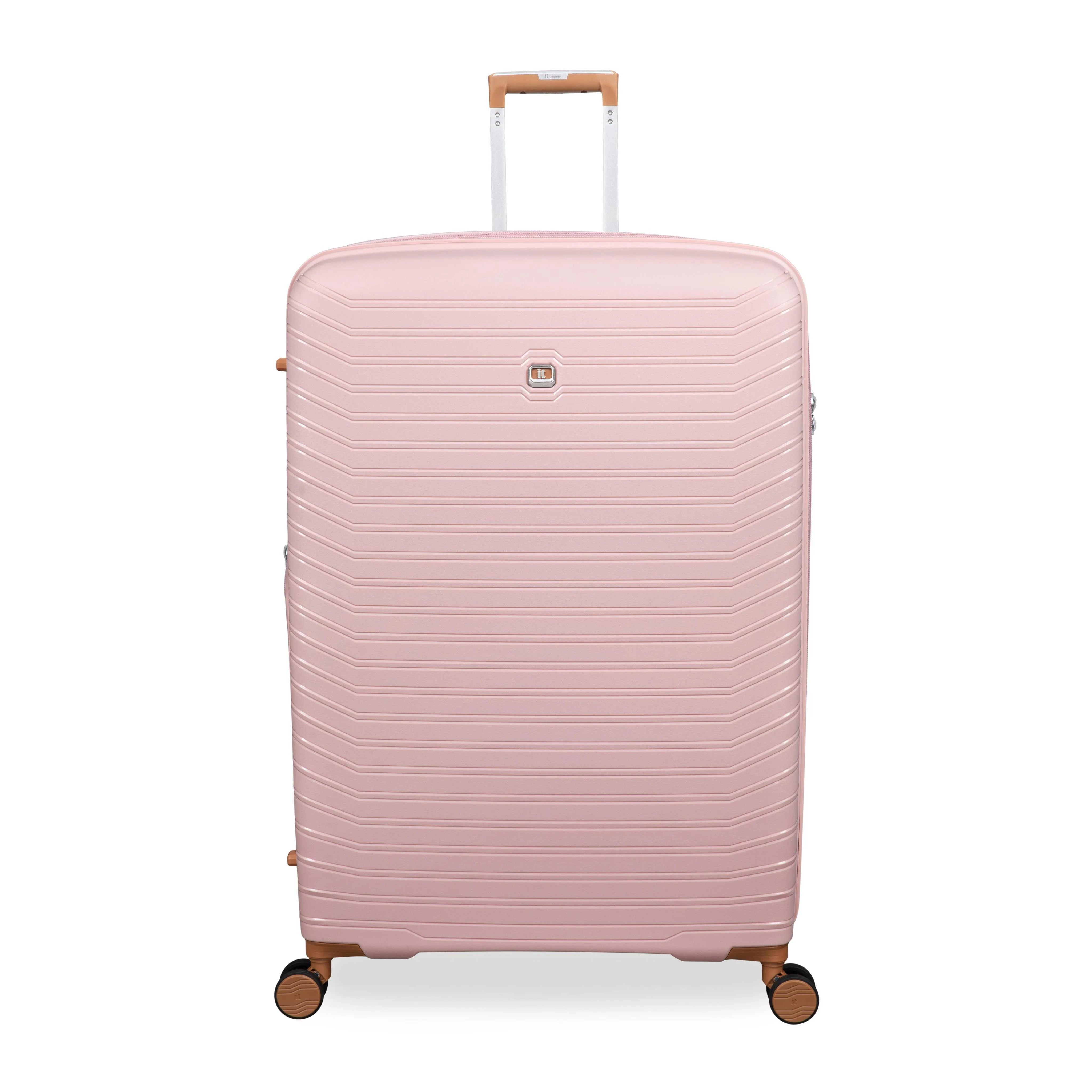 Continuous 34" Hardside Checked 8 Wheel Expandable Spinner (Peach Whip) - Image 2