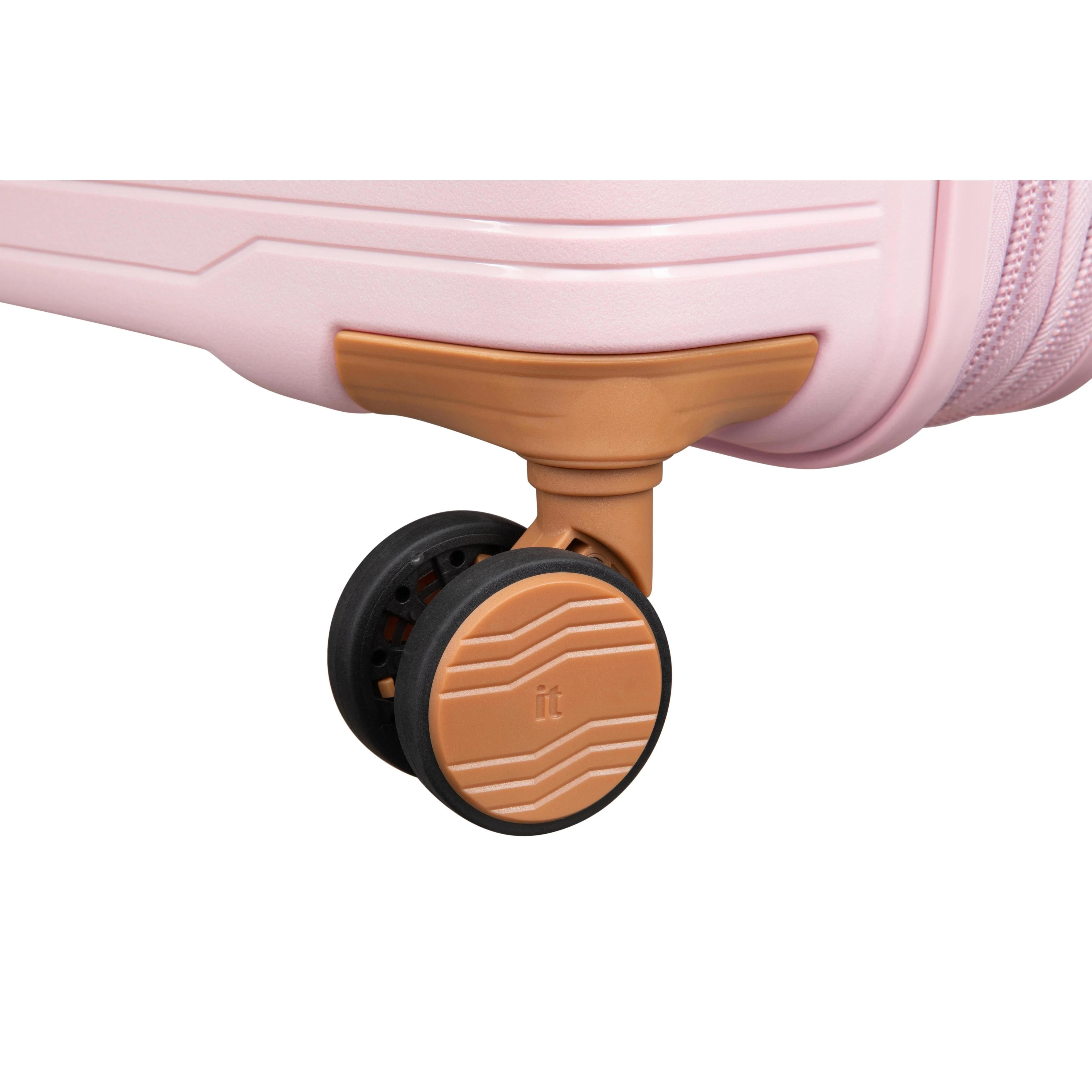 Continuous 34" Hardside Checked 8 Wheel Expandable Spinner (Peach Whip) - Image 8