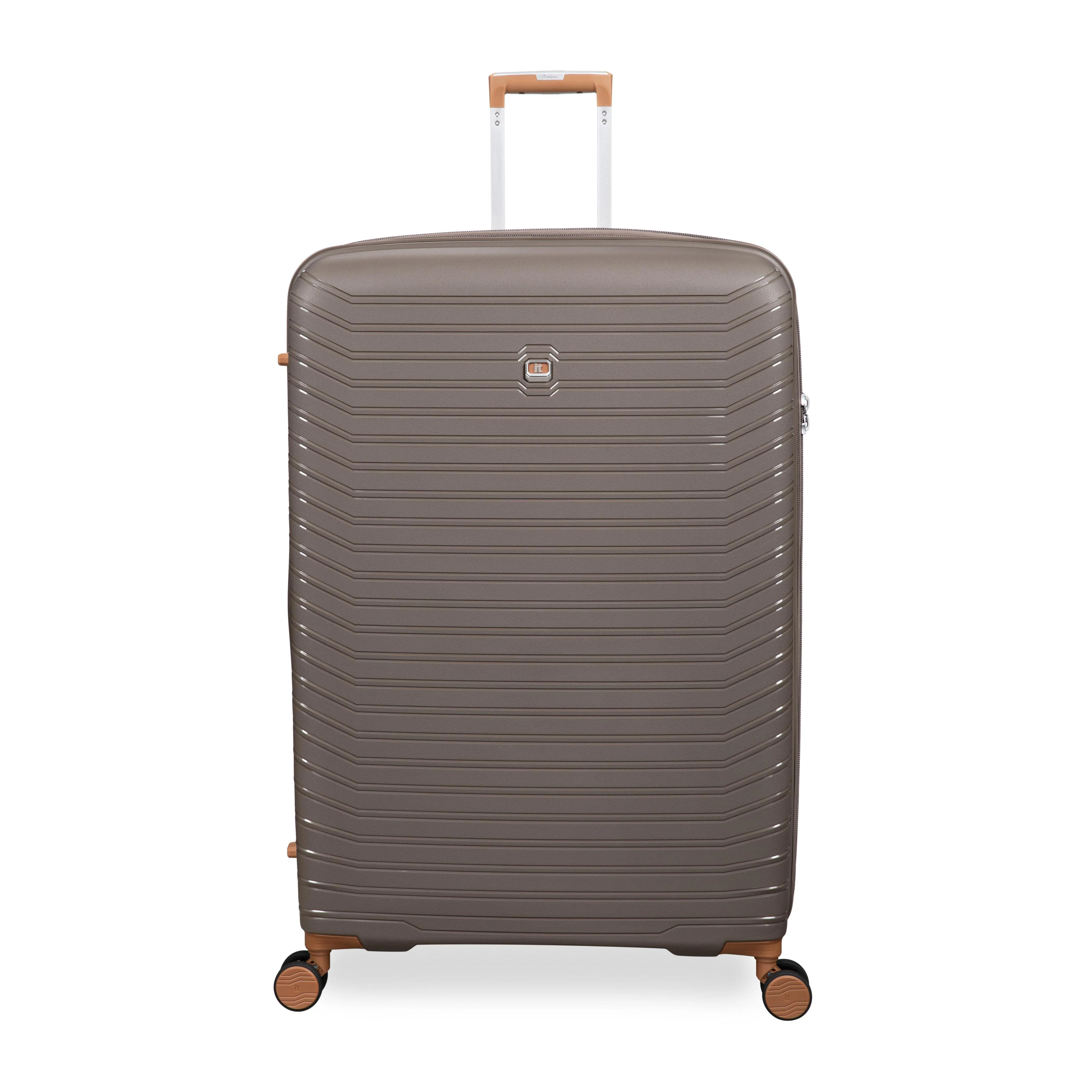 Continuous 4 Piece Hardside Expandable 8 Wheel Spinner Luggage Set with Soft-Pocket Carry-On (Coffee Quartz) - Image 11