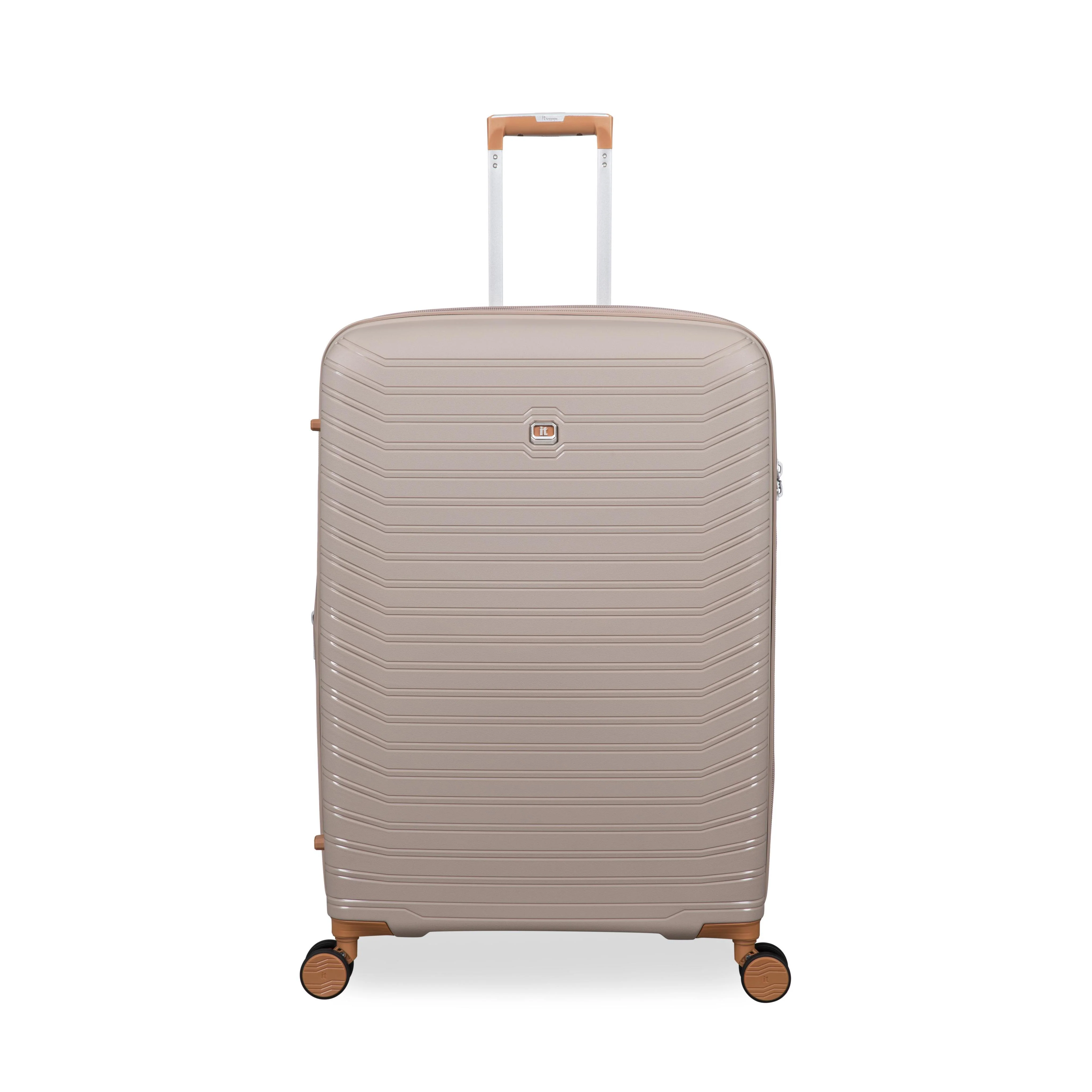 Continuous 4 Piece Hardside Expandable 8 Wheel Spinner Luggage Set with Soft-Pocket Carry-On (Crockery) - Image 10