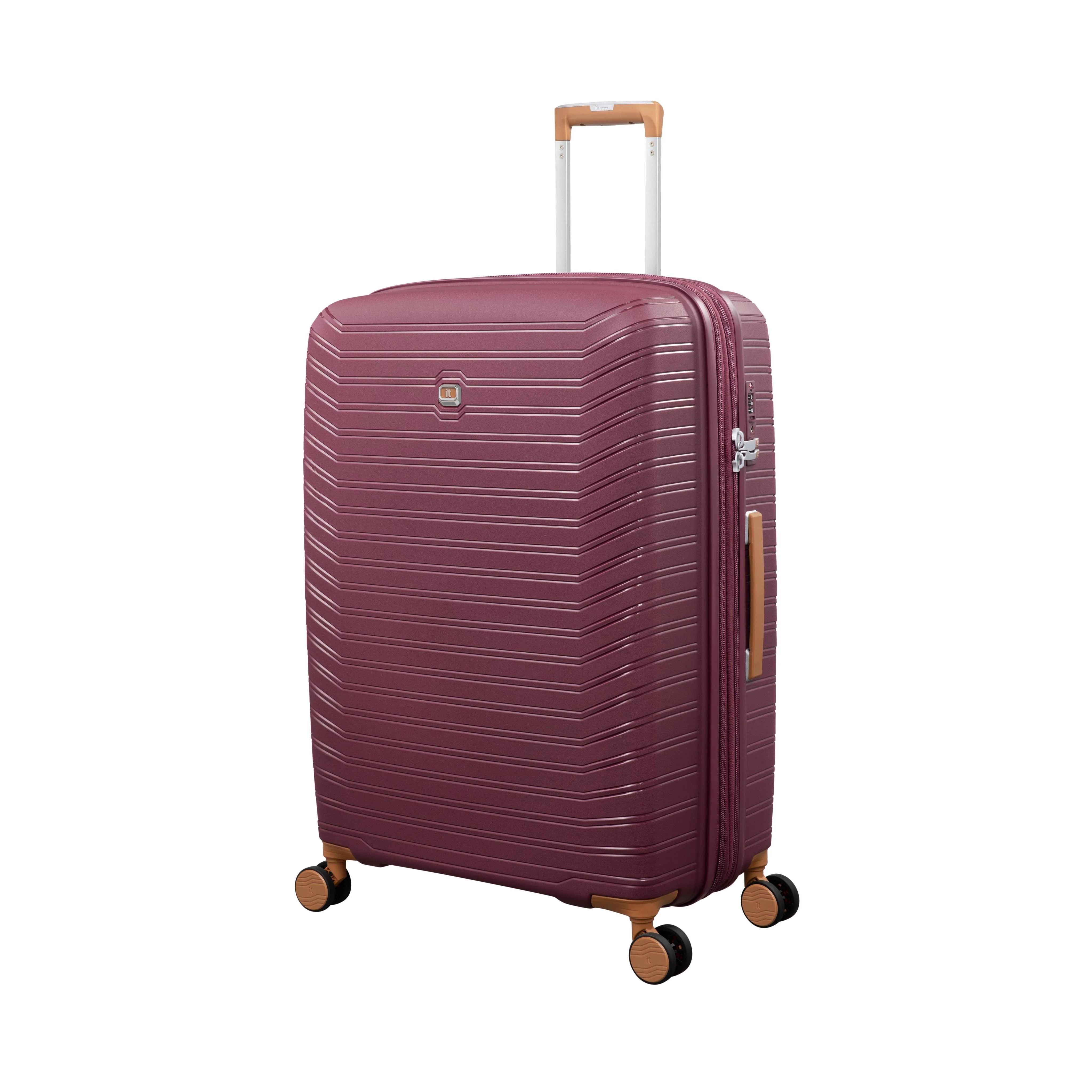 Continuous 4 Piece Hardside Expandable 8 Wheel Spinner Luggage Set with Soft-Pocket Carry-On (French Port) - Image 6