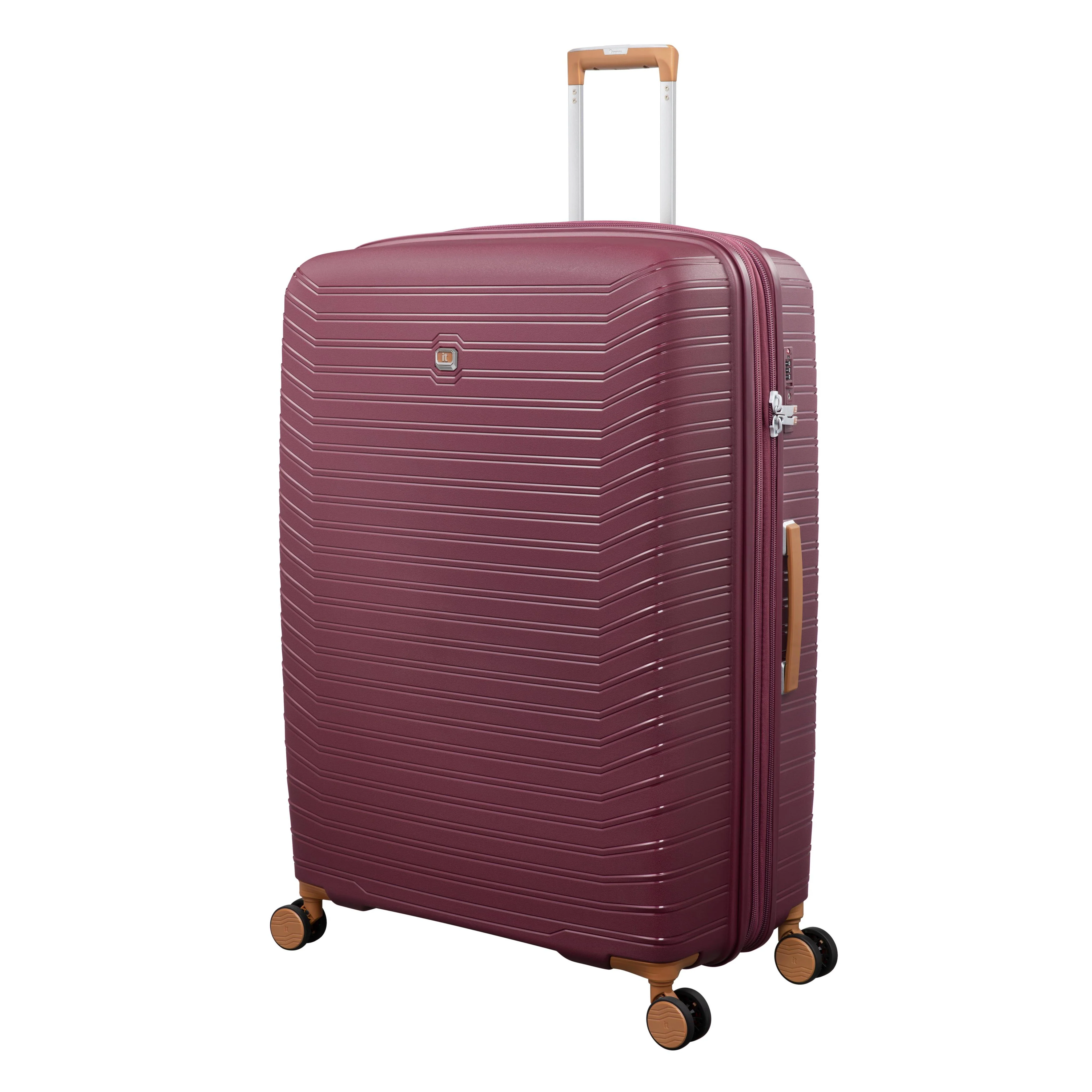 Continuous 4 Piece Hardside Expandable 8 Wheel Spinner Luggage Set with Soft-Pocket Carry-On (French Port) - Image 7