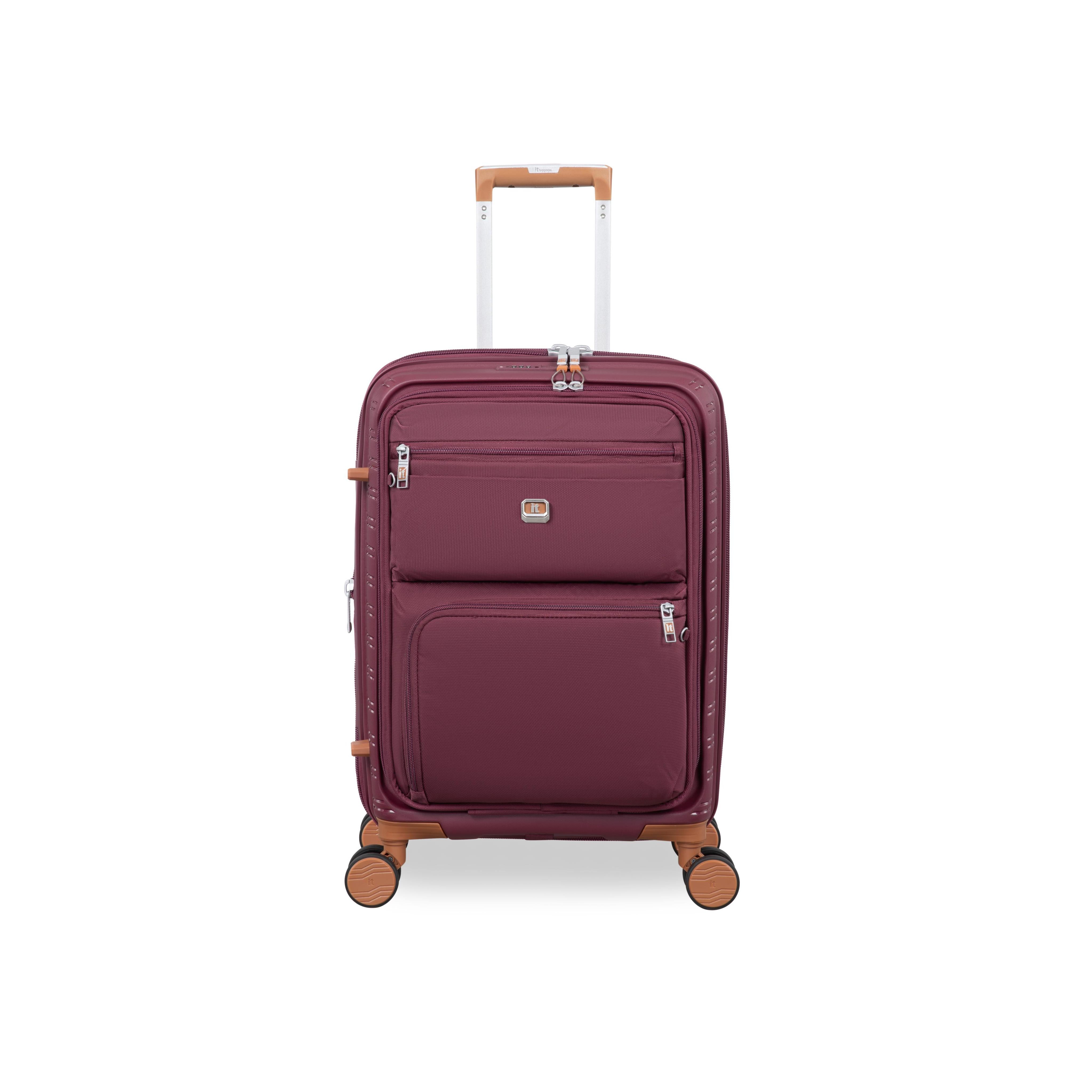 Continuous 4 Piece Hardside Expandable 8 Wheel Spinner Luggage Set with Soft-Pocket Carry-On (French Port) - Image 8