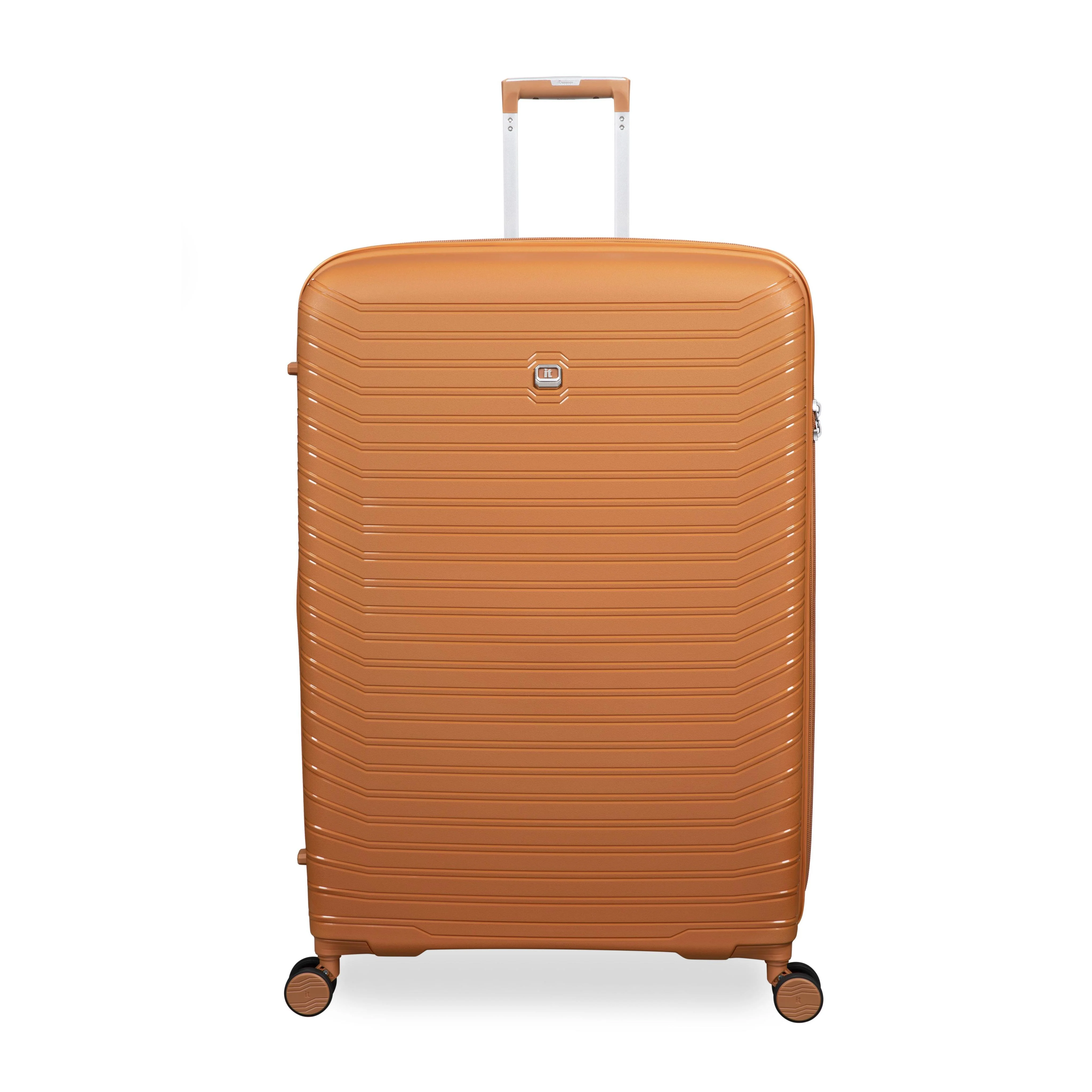 Continuous 4 Piece Hardside Expandable 8 Wheel Spinner Luggage Set with Soft-Pocket Carry-On (Pumpkin Spice) - Image 11
