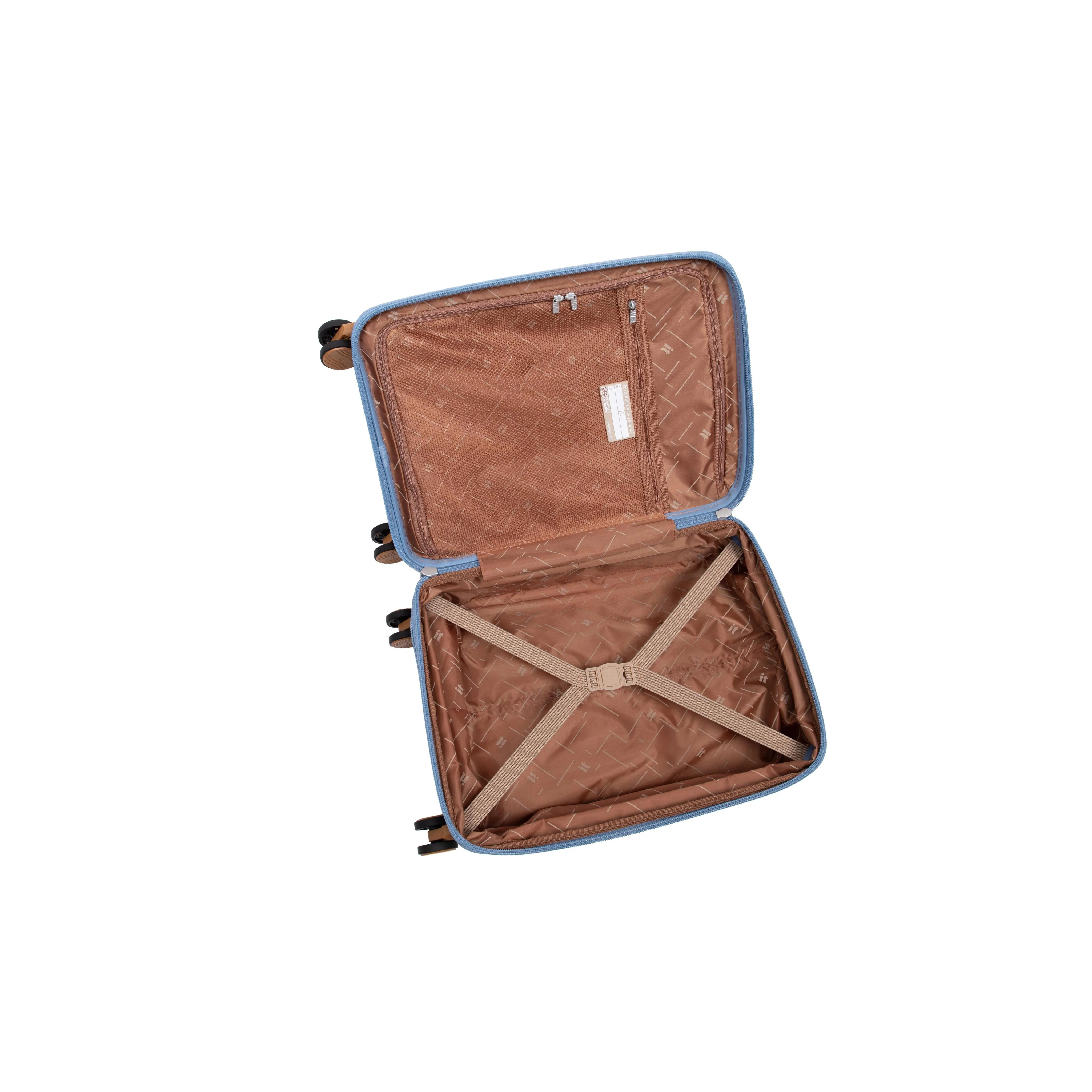 Continuous 4 Piece Hardside Expandable 8 Wheel Spinner Luggage Set with Soft-Pocket Carry-On (Quiet Harbour) - Image 16