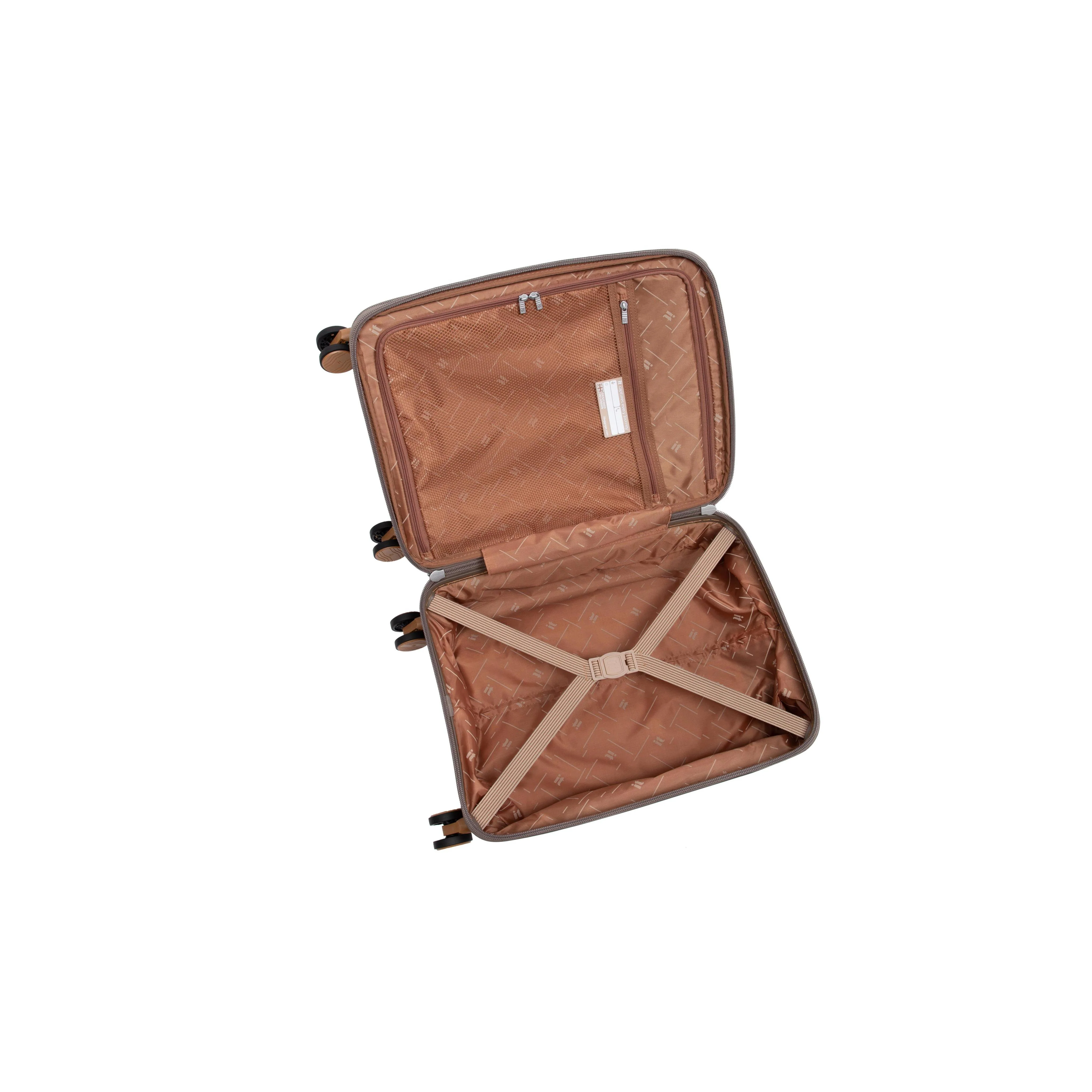 Continuous 4 Piece Hardside Expandable 8 Wheel Spinner Luggage Set (Coffee Quartz) - Image 16