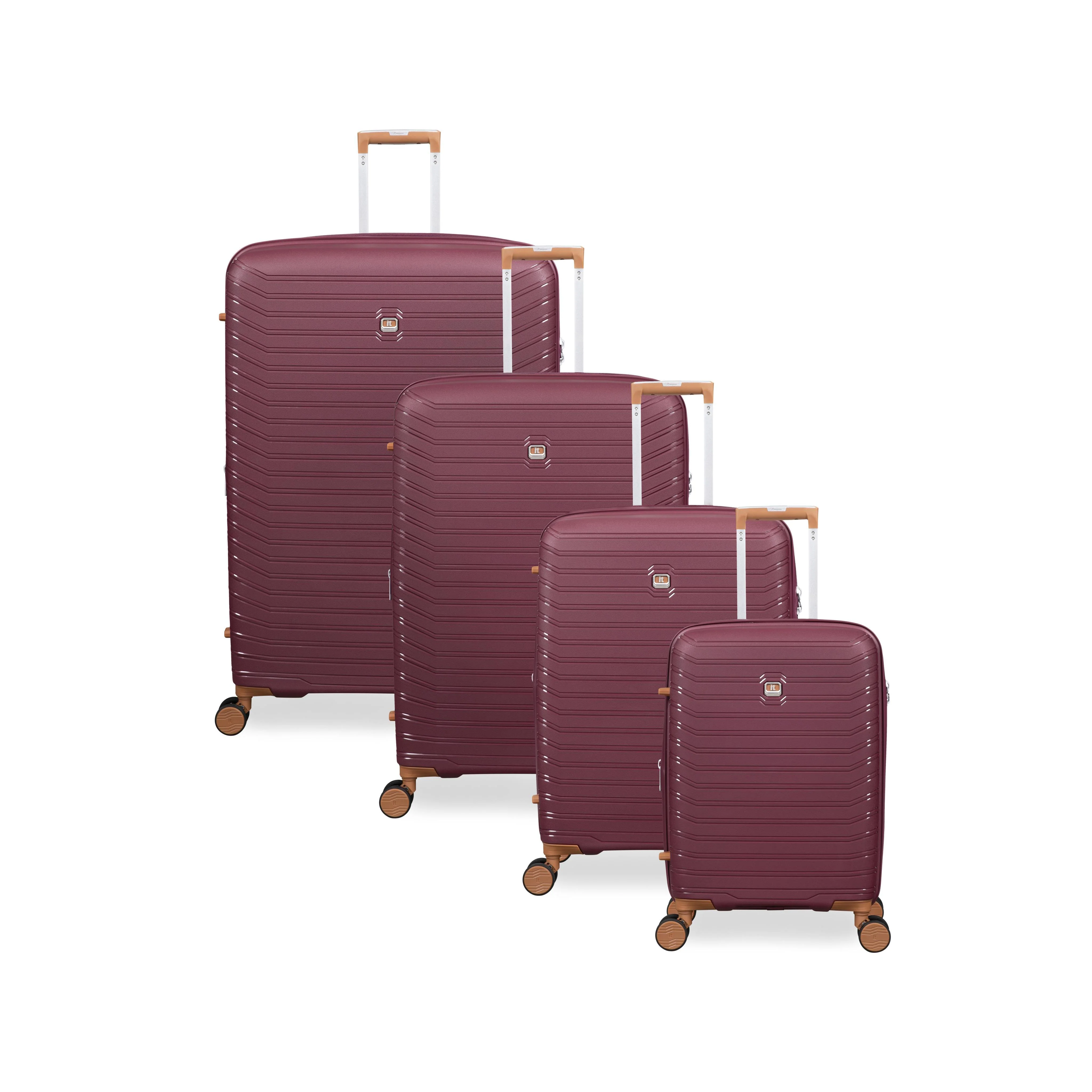 Continuous 4 Piece Hardside Expandable 8 Wheel Spinner Luggage Set (French Port) - Image 2