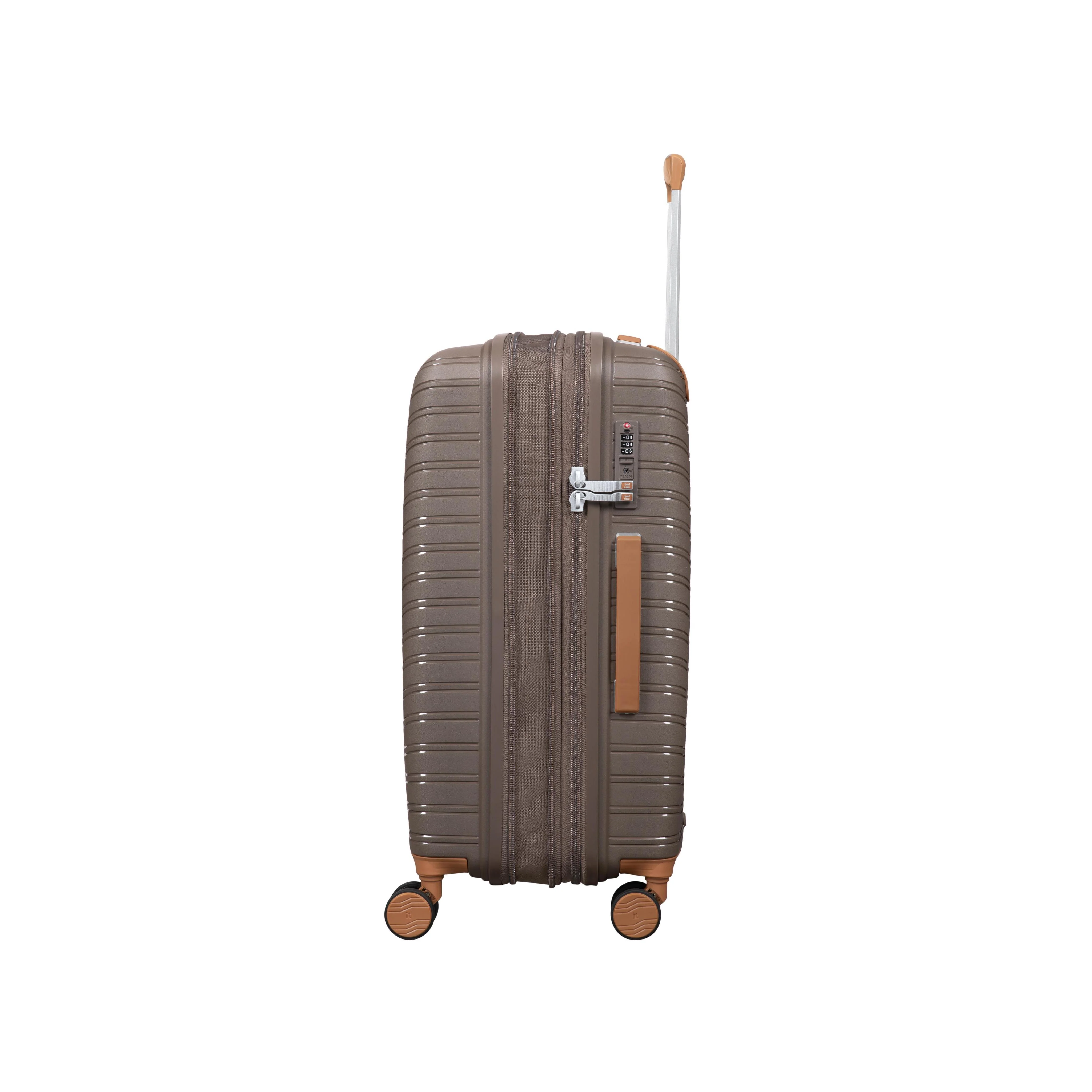 Continuous 4 Piece Hardside Expandable 8 Wheel Spinner Luggage Set with Hard-Pocket Carry-On (Coffee Quartz) - Image 14