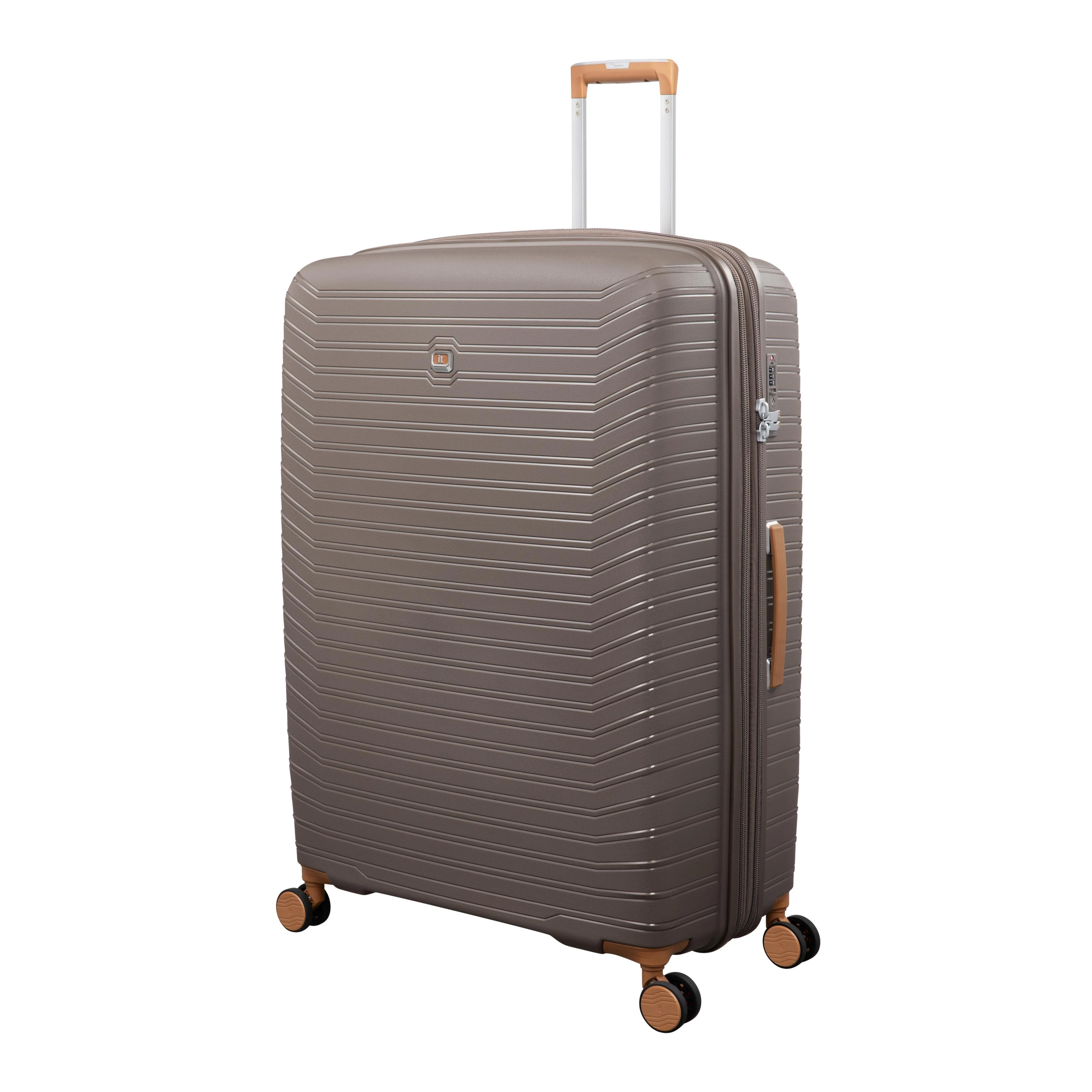 Continuous 4 Piece Hardside Expandable 8 Wheel Spinner Luggage Set with Hard-Pocket Carry-On (Coffee Quartz) - Image 7