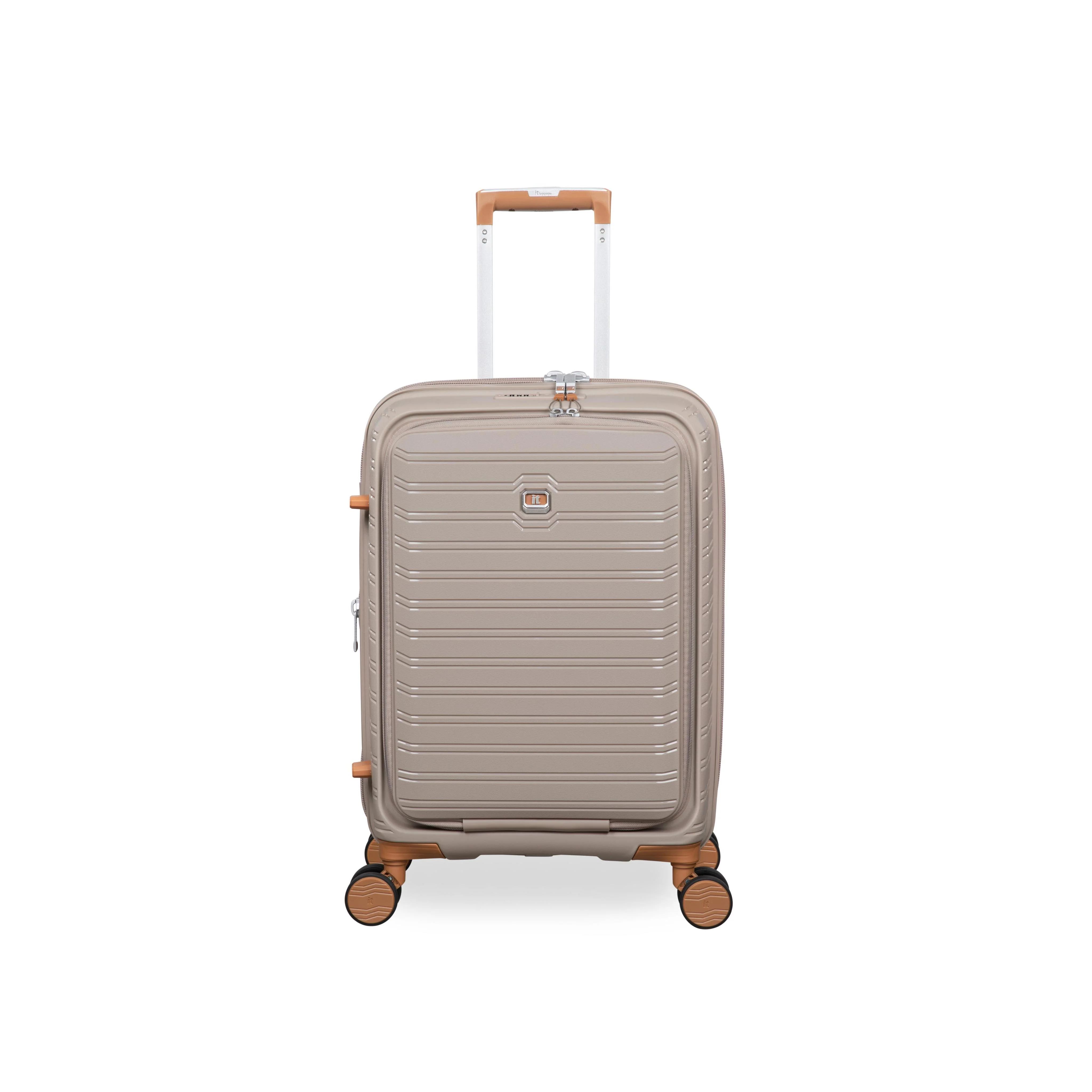 Continuous 4 Piece Hardside Expandable 8 Wheel Spinner Luggage Set with Hard-Pocket Carry-On (Crockery) - Image 8