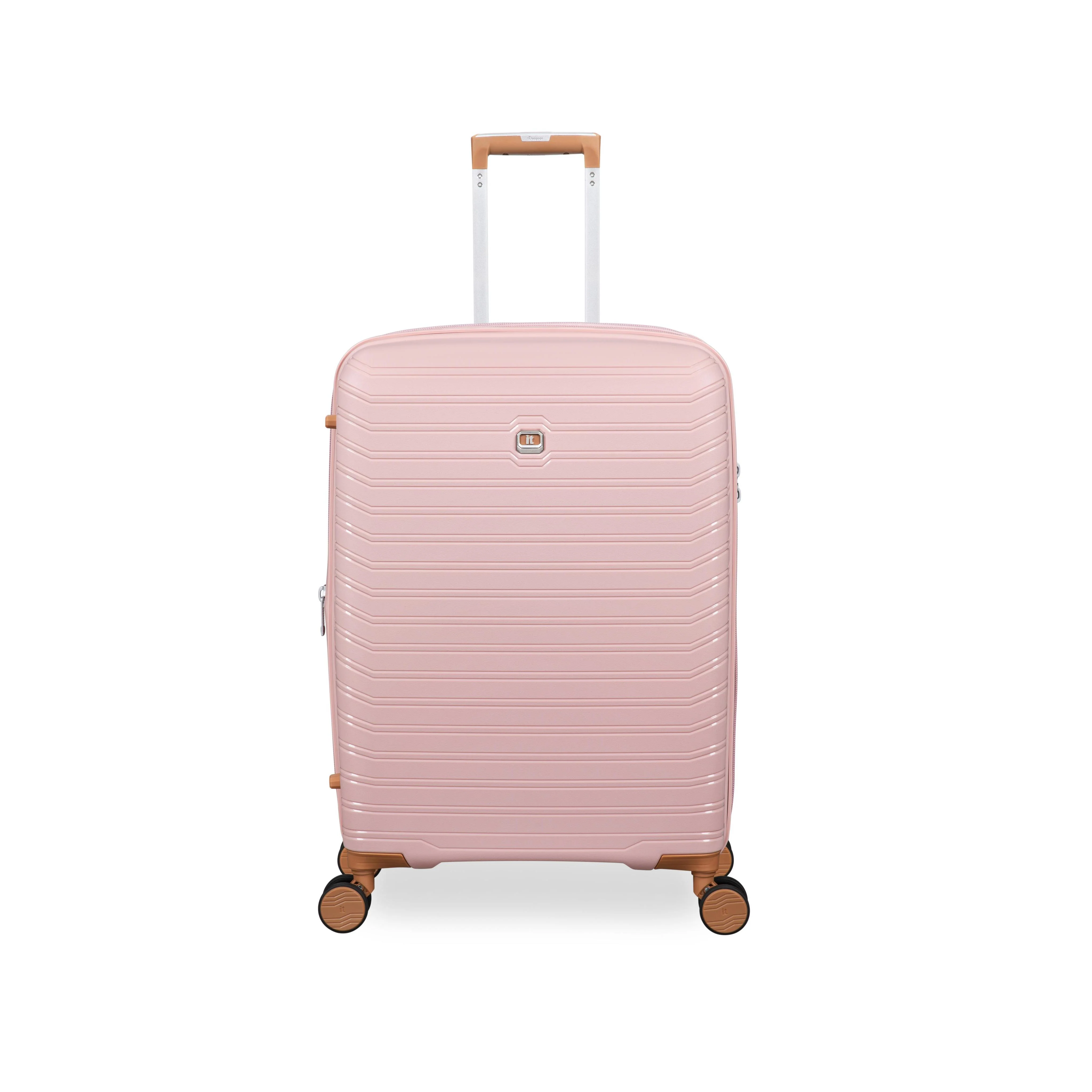 Continuous 4 Piece Hardside Expandable 8 Wheel Spinner Luggage Set with Hard-Pocket Carry-On (Peach Whip) - Image 9