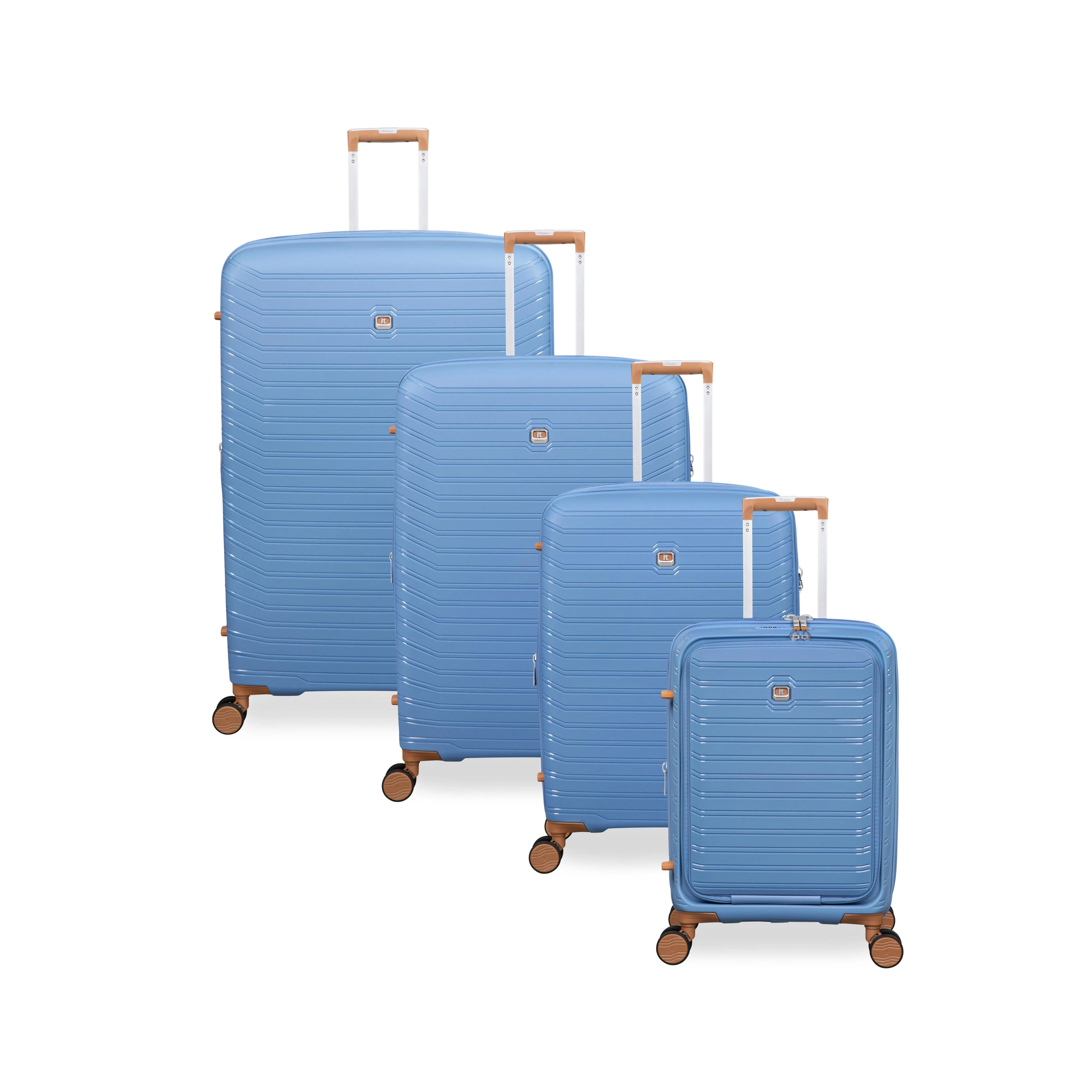 Continuous 4 Piece Hardside Expandable 8 Wheel Spinner Luggage Set with Hard-Pocket Carry-On (Quiet Harbour) - Image 2
