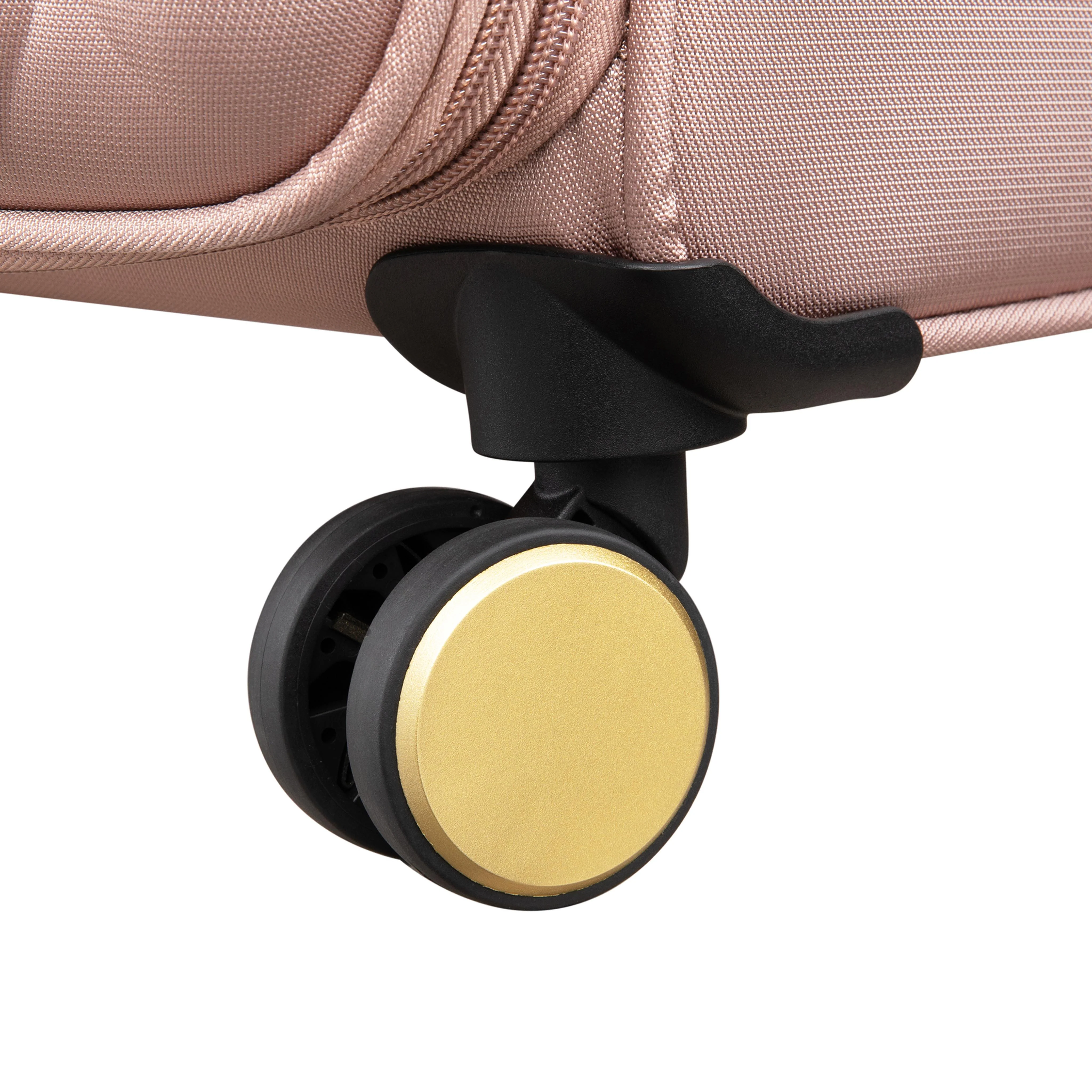 CLOSEOUT - Glimmering 28" Softside Checked 8 Wheel Spinner (Mink Gold) - Image 8