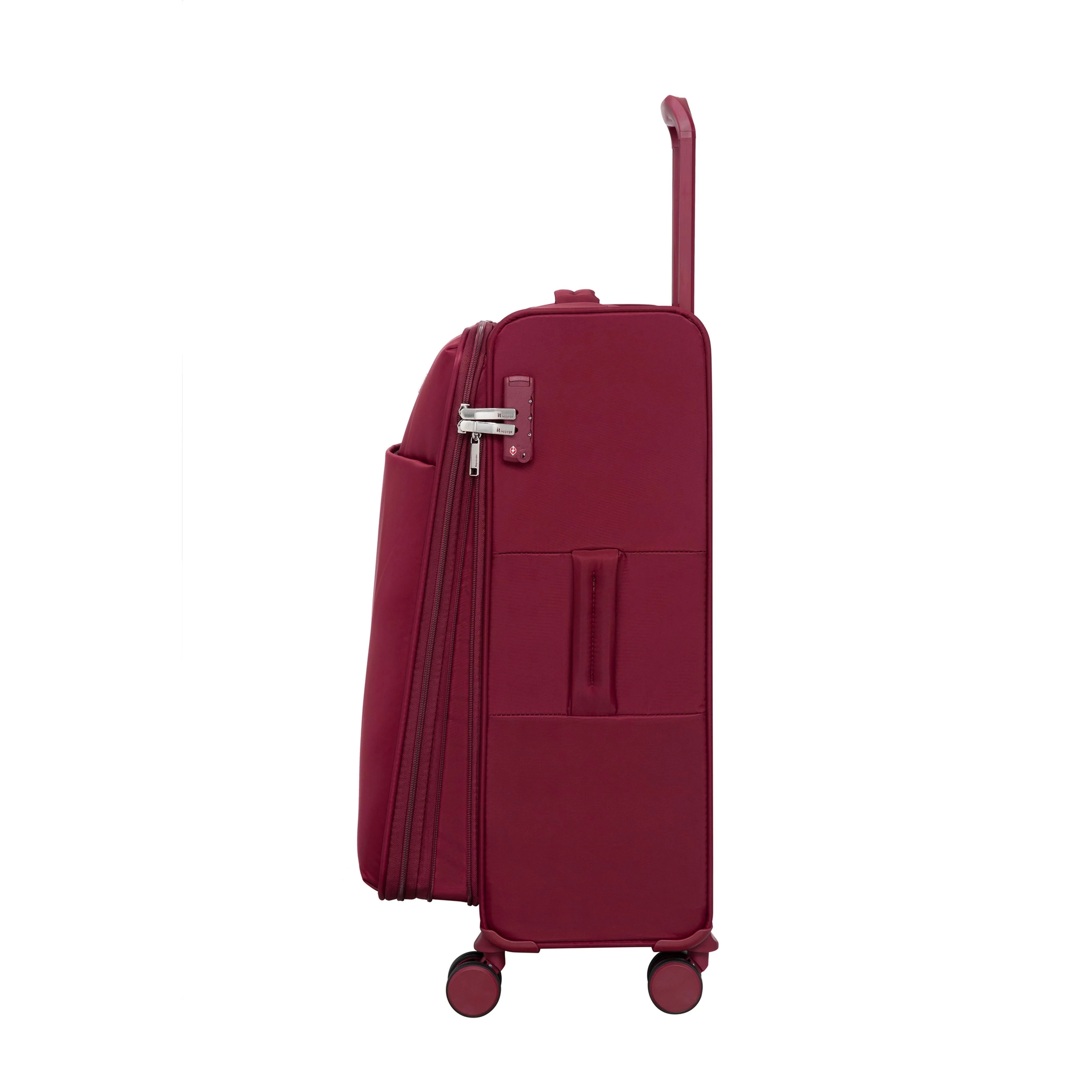 Lustrous Luxe 28" Softside Checked 8 Wheel Spinner (French Port) - Image 5