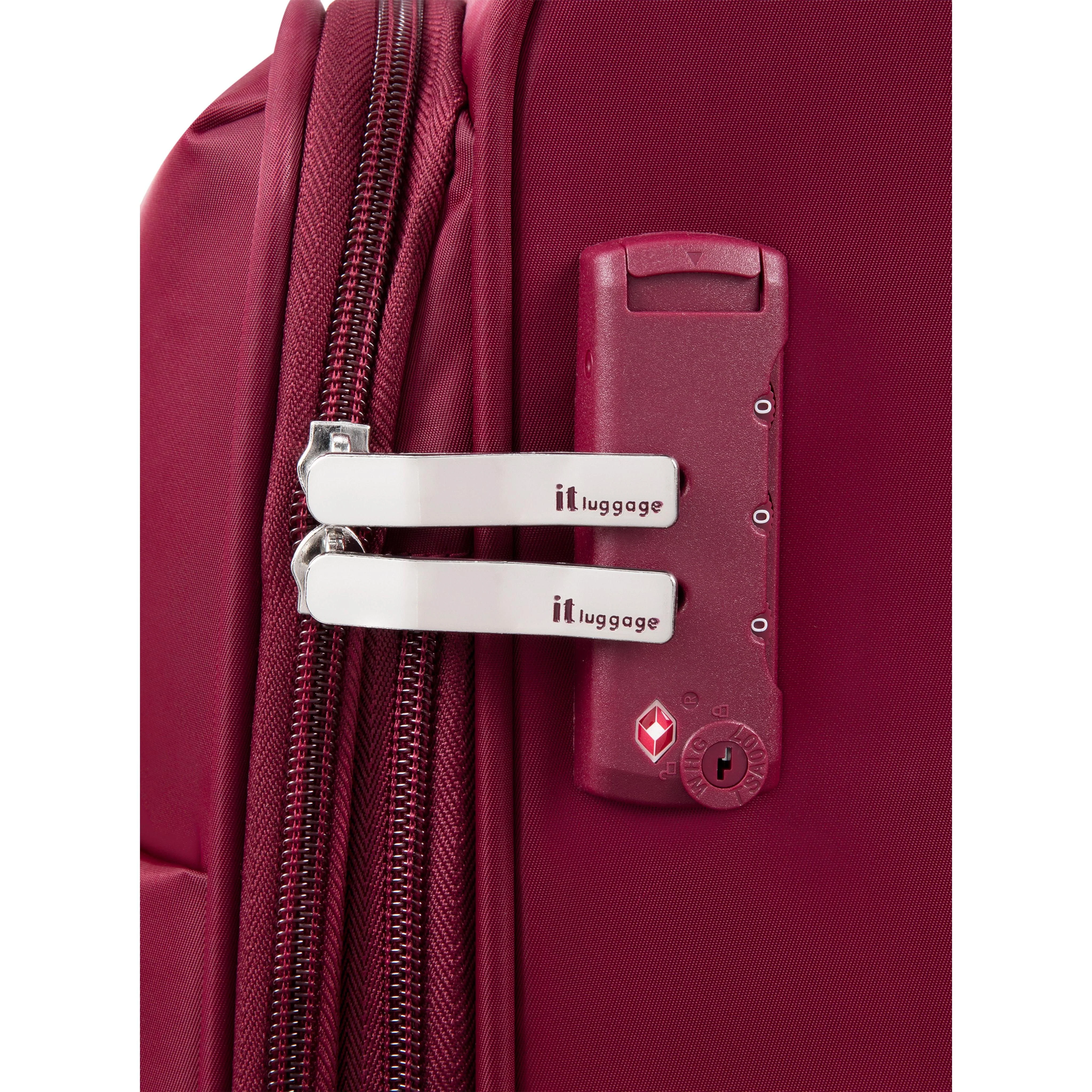 Lustrous Luxe 28" Softside Checked 8 Wheel Spinner (French Port) - Image 6