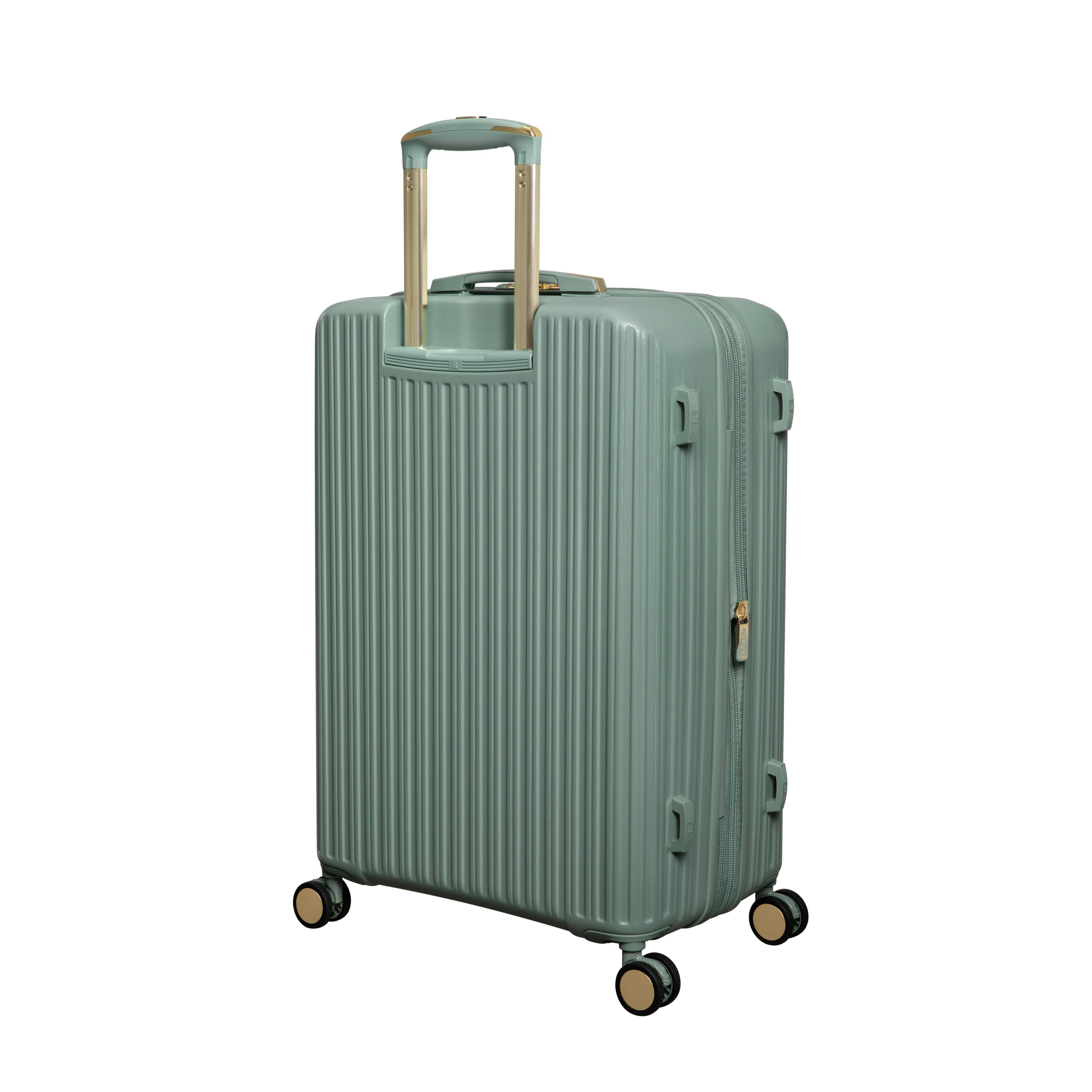 CLOSEOUT - Luxuriant 27" Hardside Checked 8 Wheel Expandable Spinner (Iceberg Green) - Image 3
